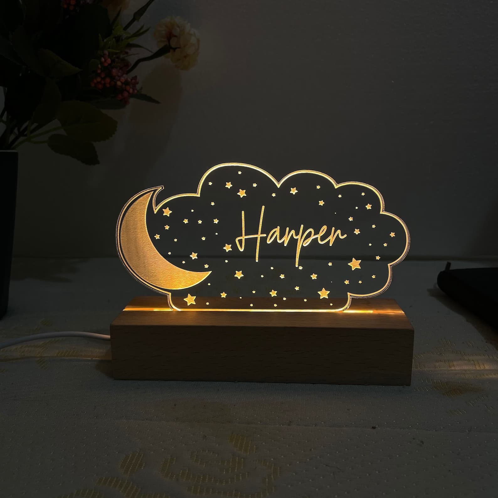 Custom Night Light Moon