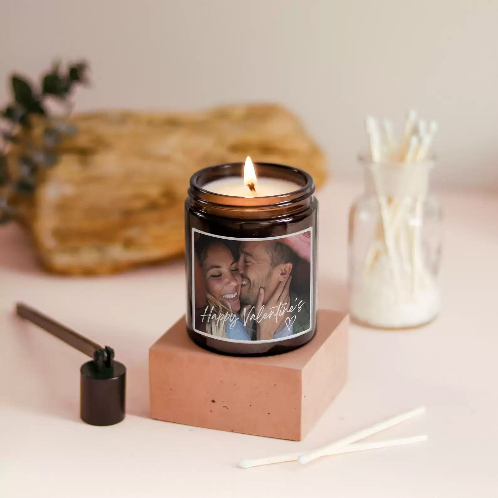 Gift Candle With Personalized Photo