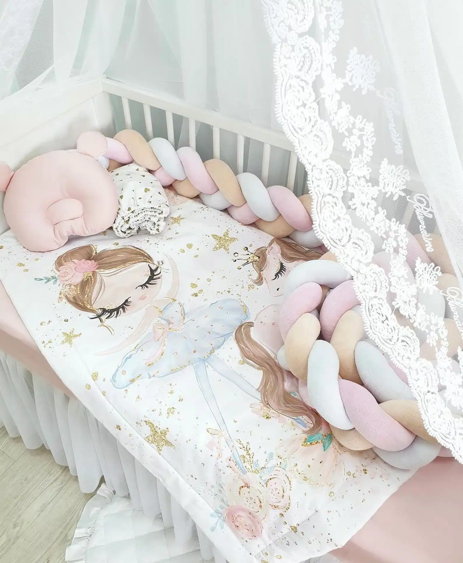 Personalized Ballerina Baby Blanket