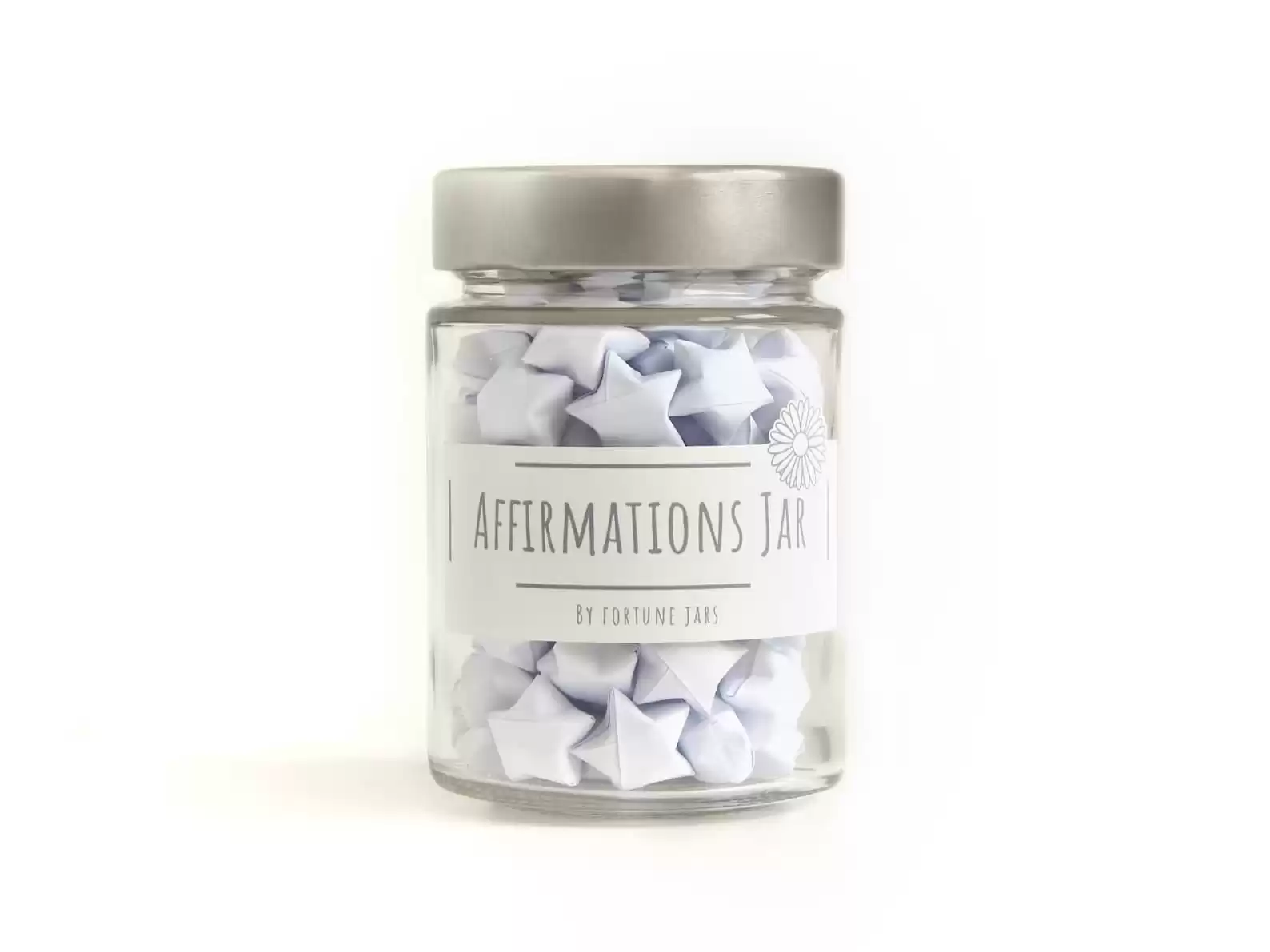 Paper Stars in a Jar With Positive Affirmations