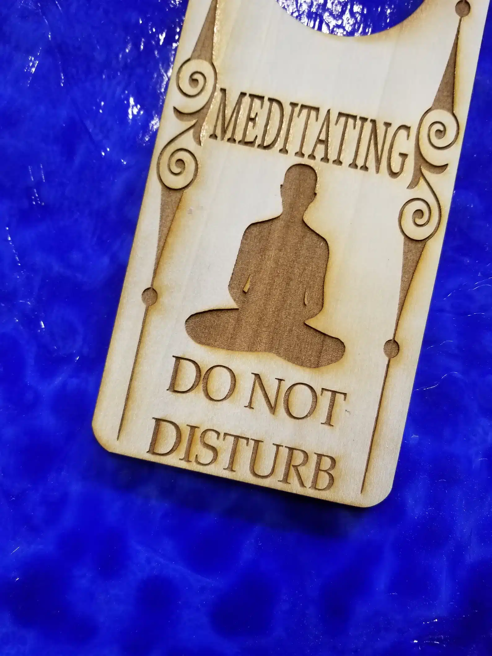 Do Not Disturb Meditating Door Sign