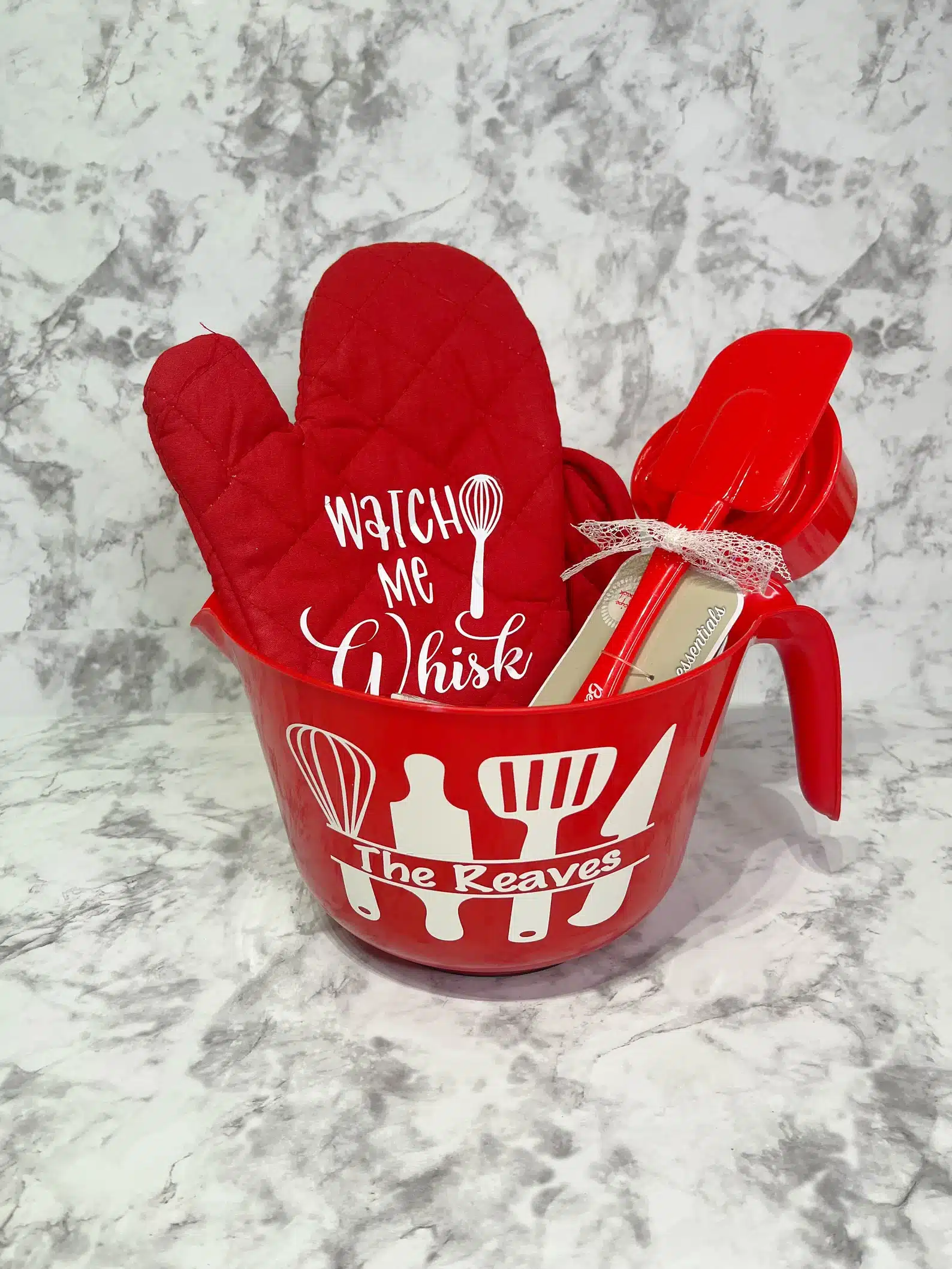 Personalized Baker's Basket Mixing Bowl