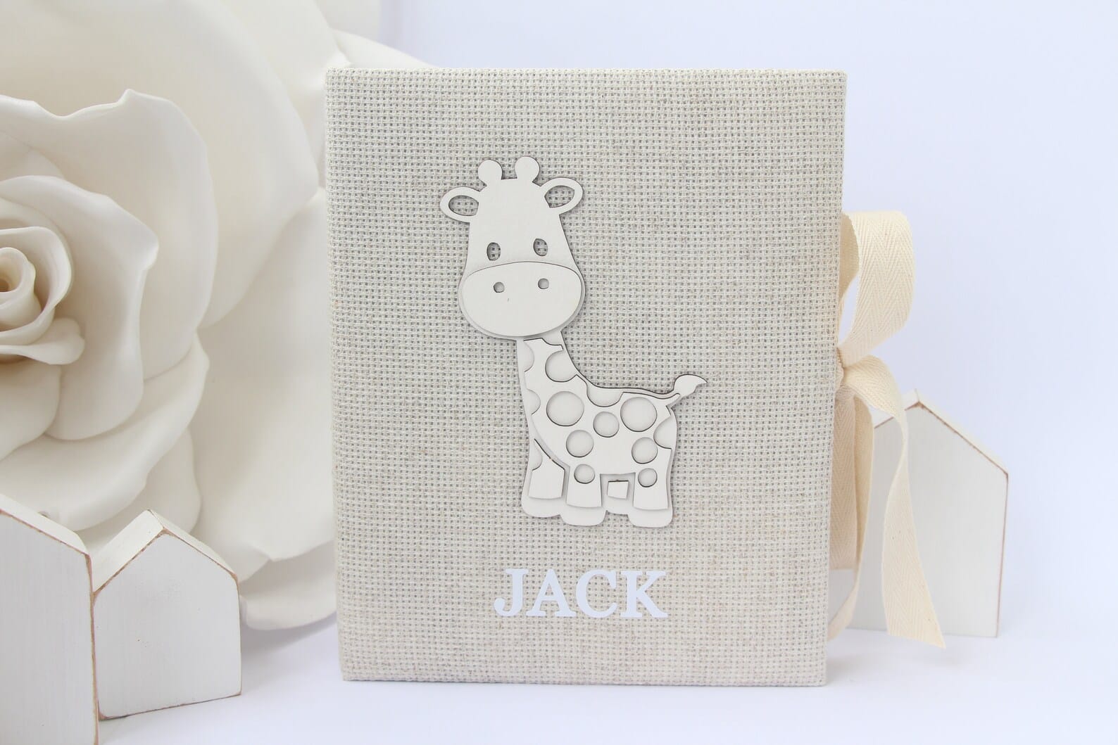 Personalized Baby Photo Album Giraffe