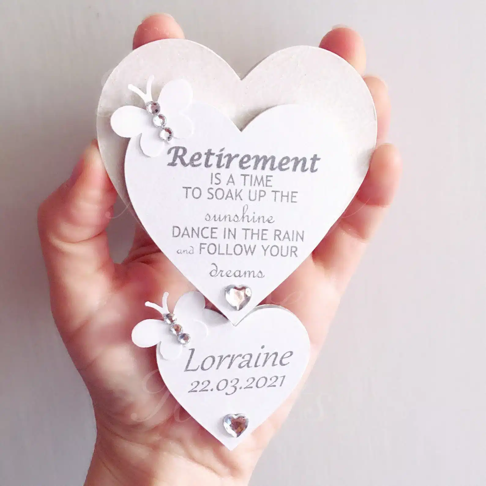Personalized Wooden Heart Magnet