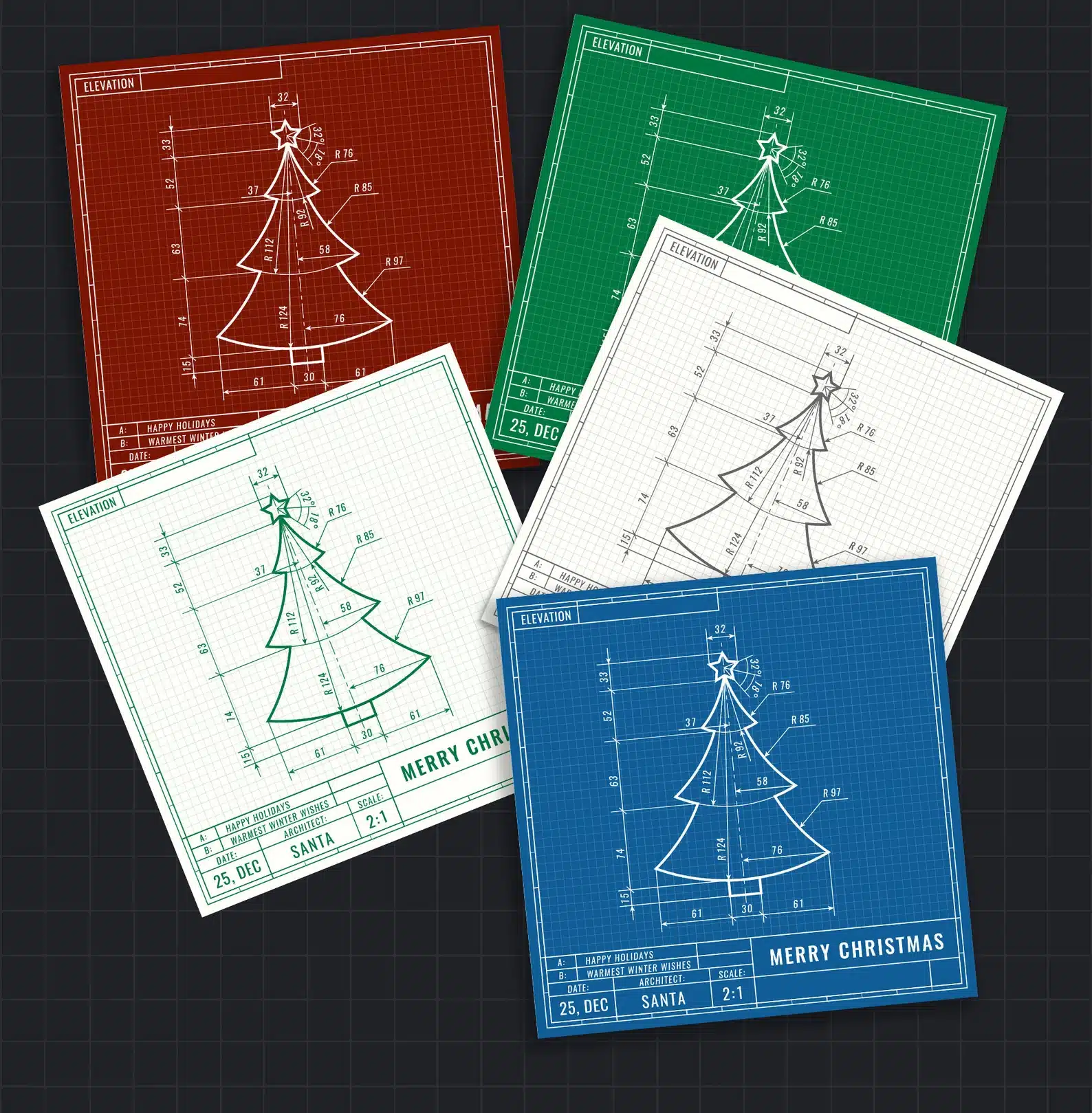 Architecture Designed Christmas Cards