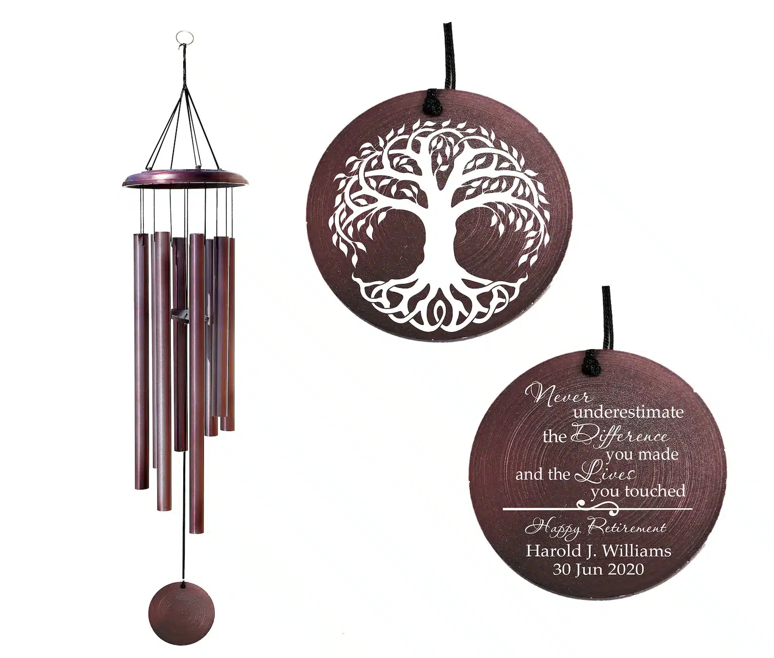 Retirement Wind Chime Tree of Life