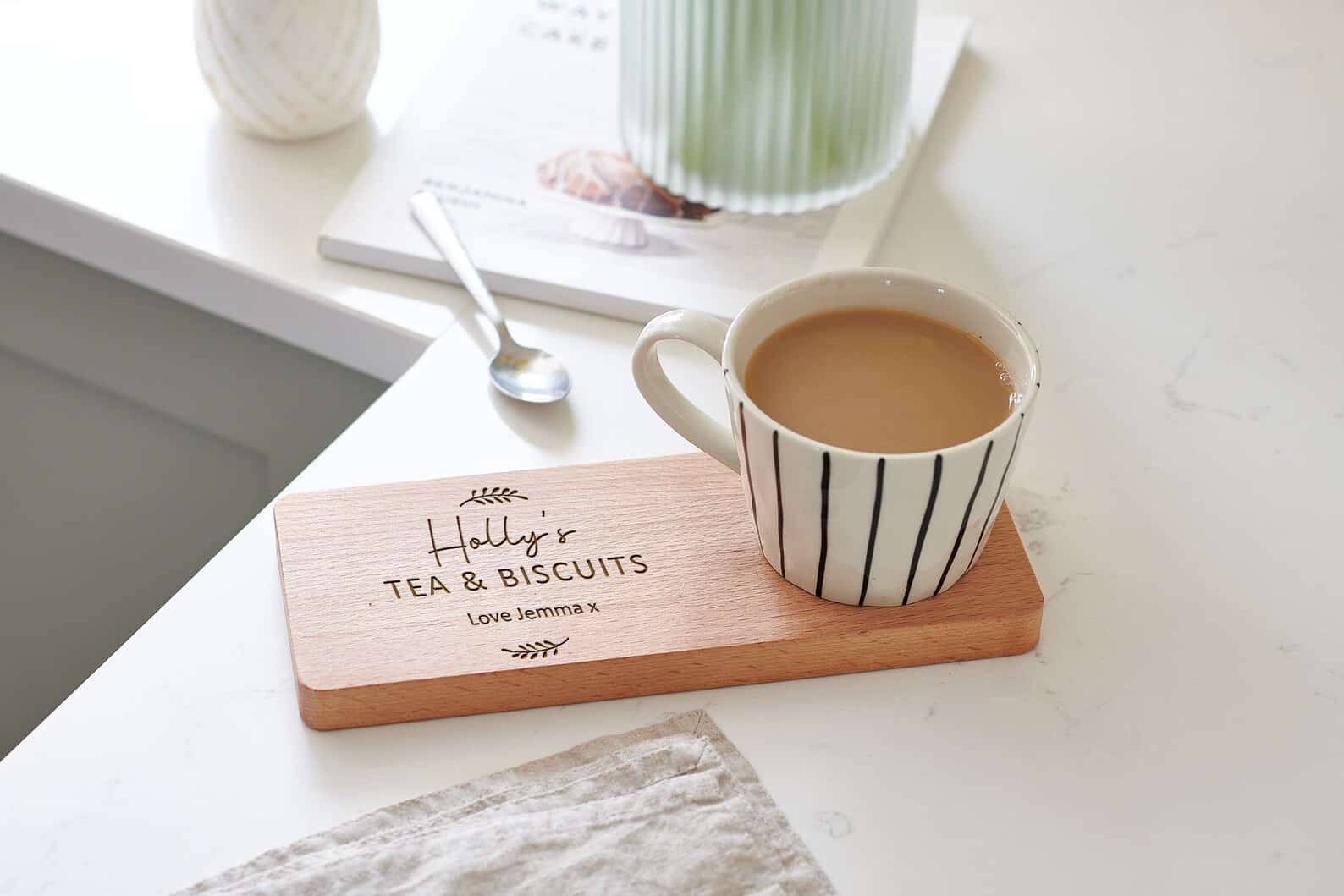 Personalised Tea & Biscuit Board Gift