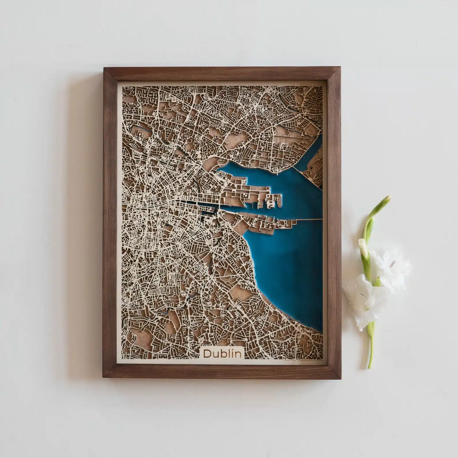 LDR Personalized Wood Map