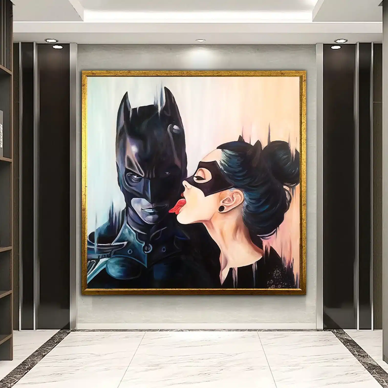 Batman and Catwoman Fashion Canvas Art