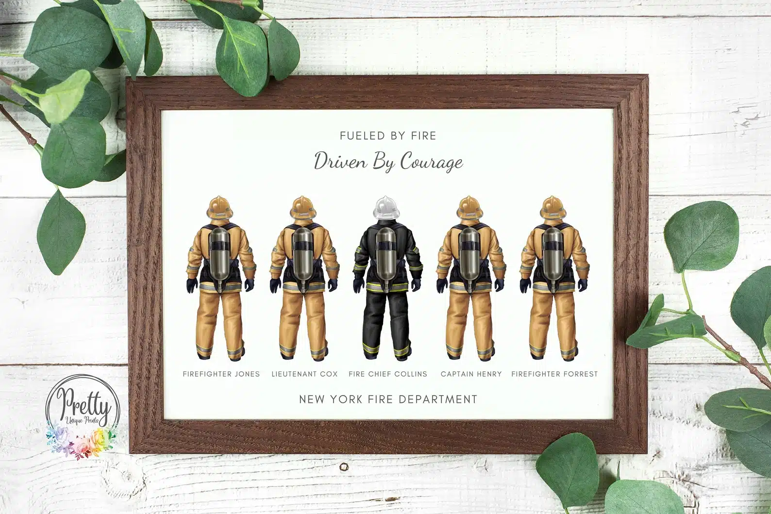 Fireman Print Firefighter Gift