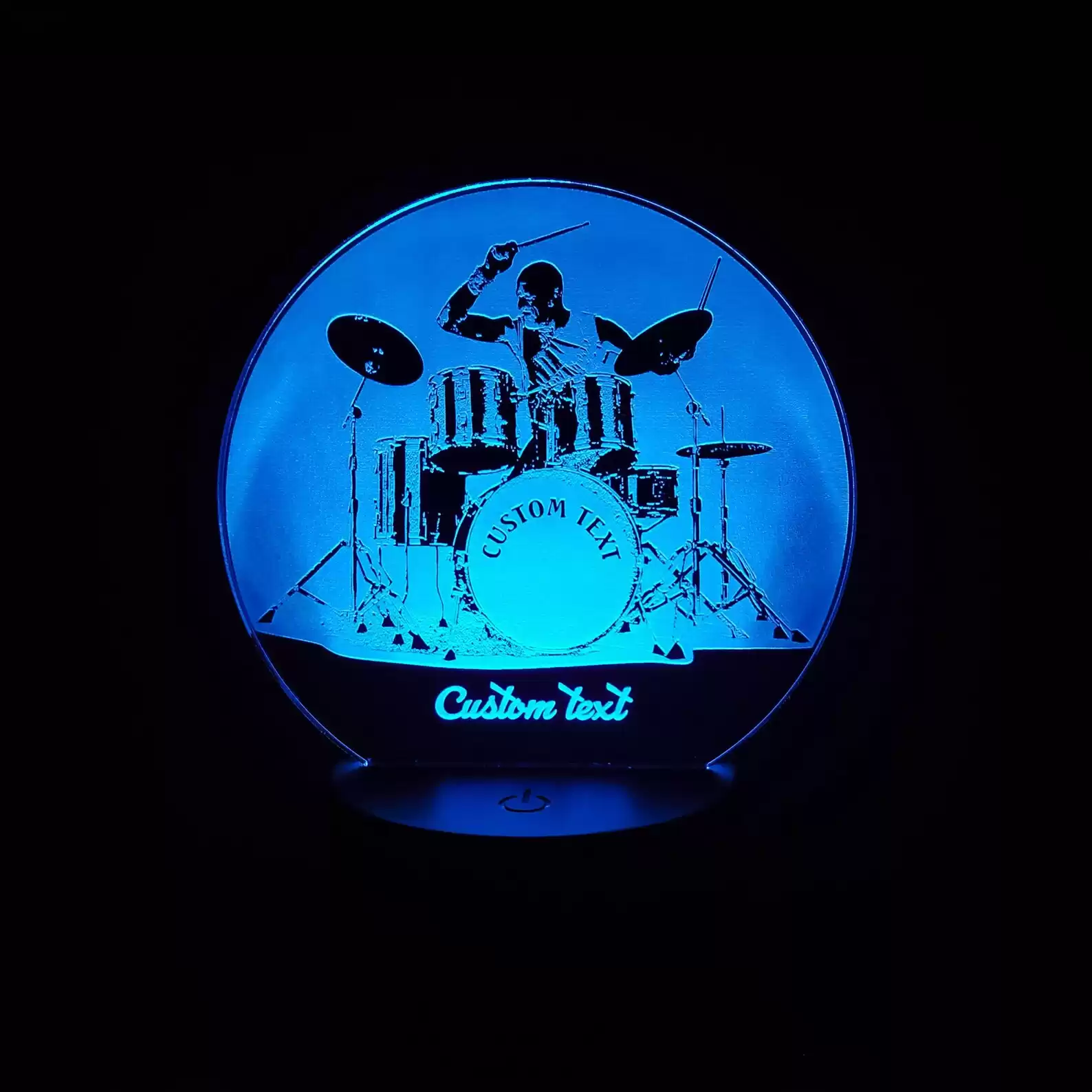 Custom Drummer Night Light 3D LED Lamp