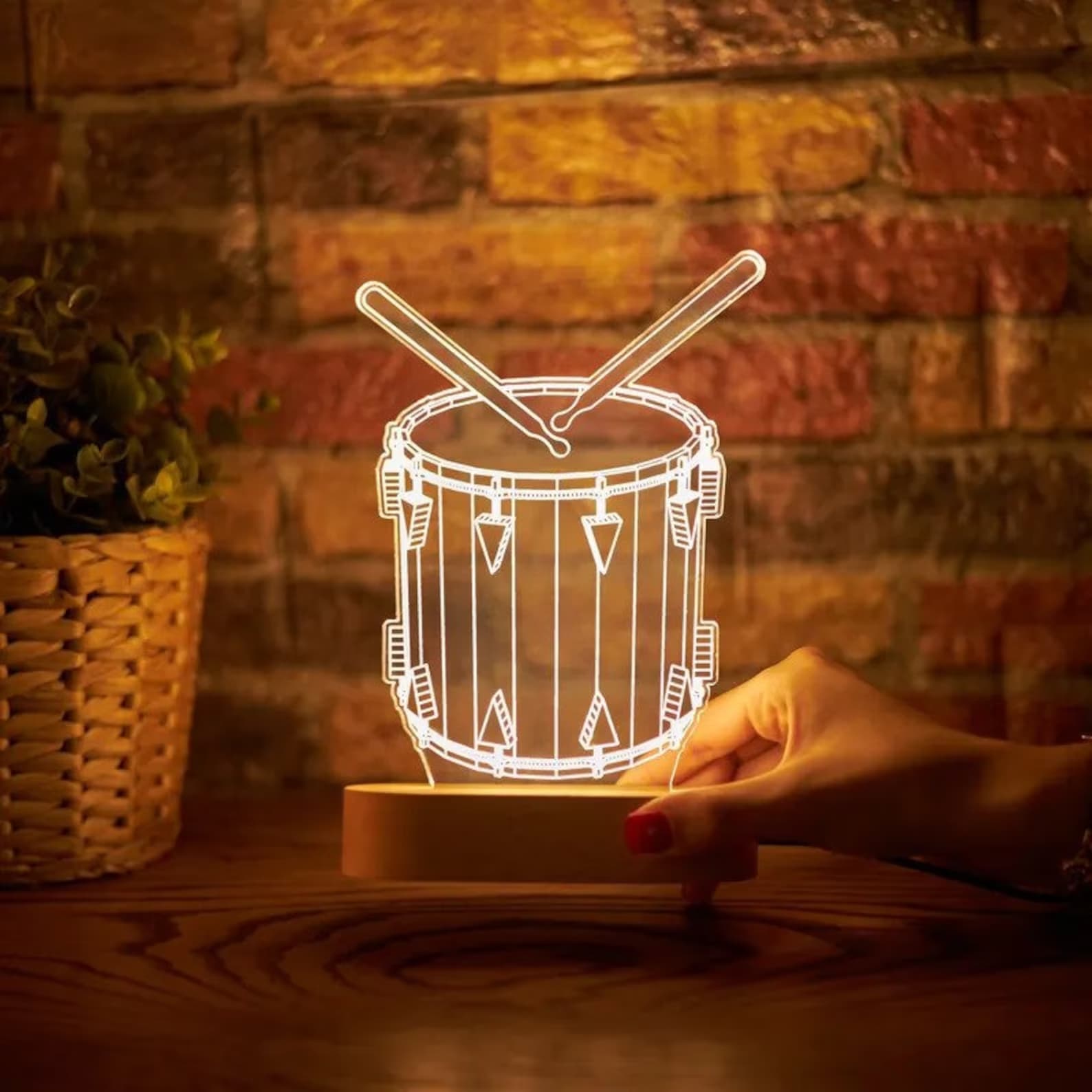 Drums Night Light Led Lamp