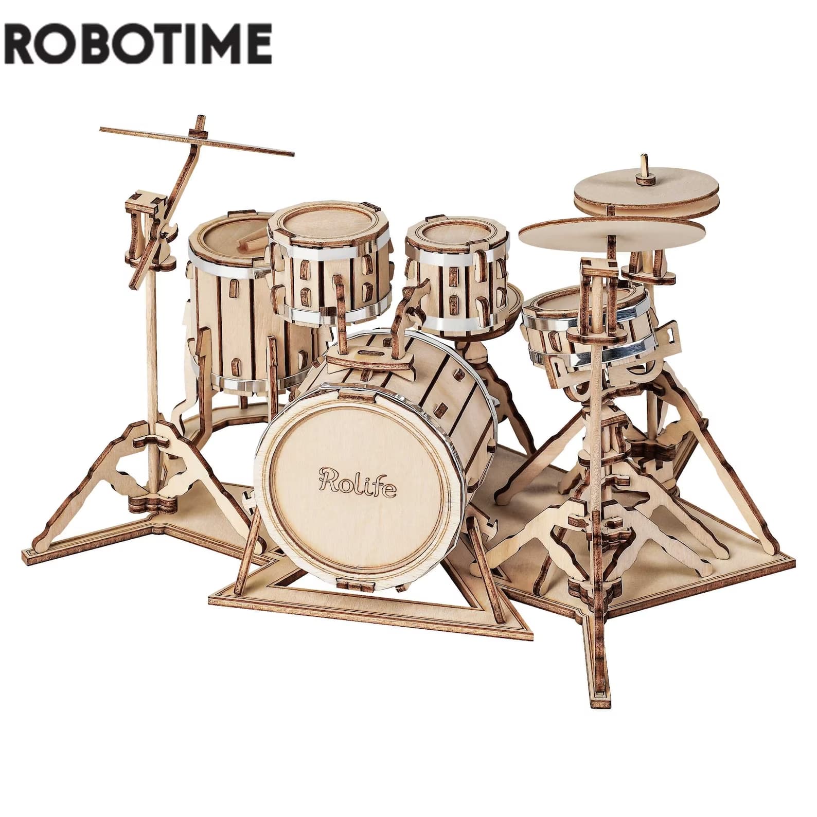 DIY 3D Musical Instrument Wooden Puzzle