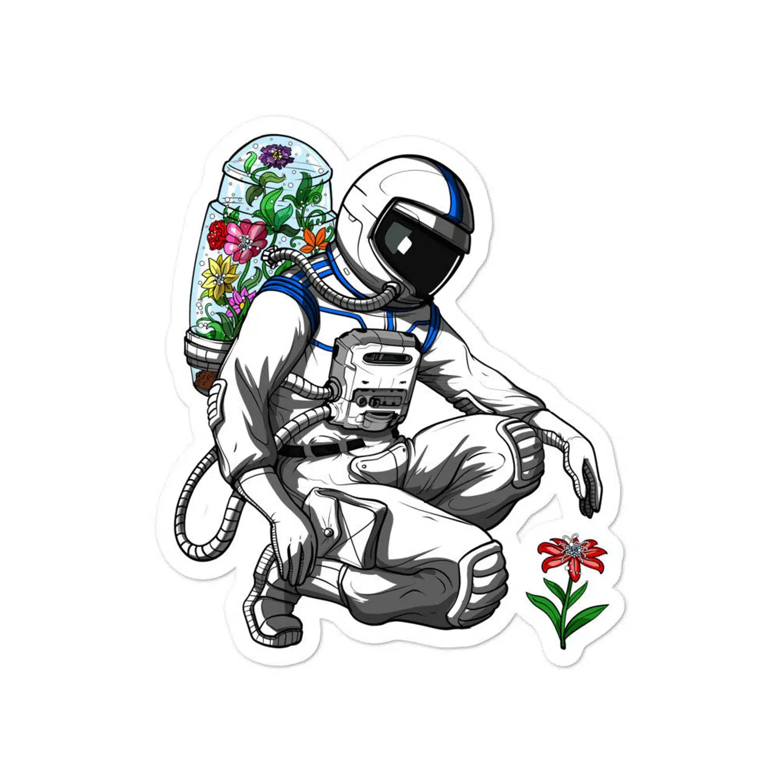 Space Astronaut Environmentalist Sticker
