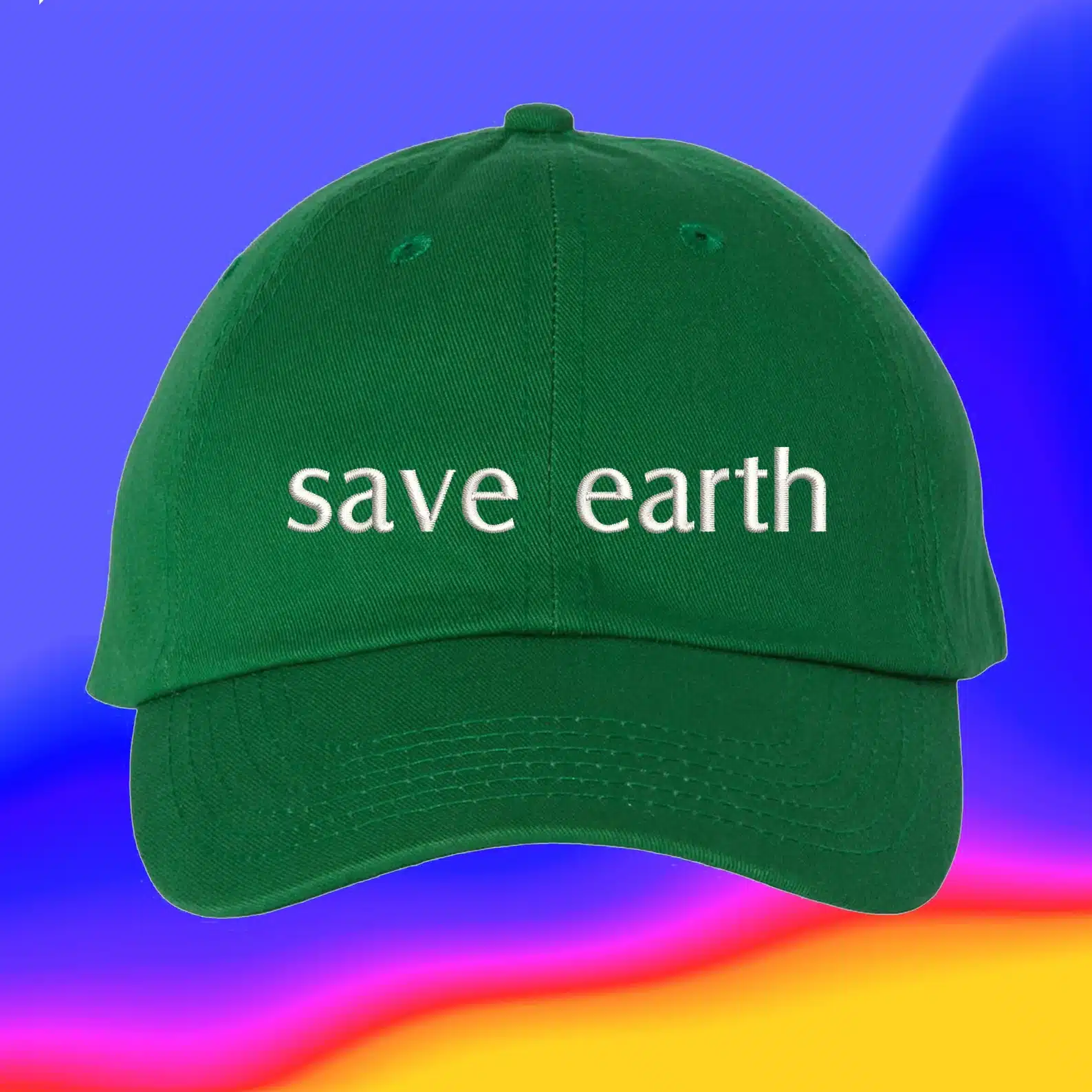 Save Earth Embroidered Hat Gift