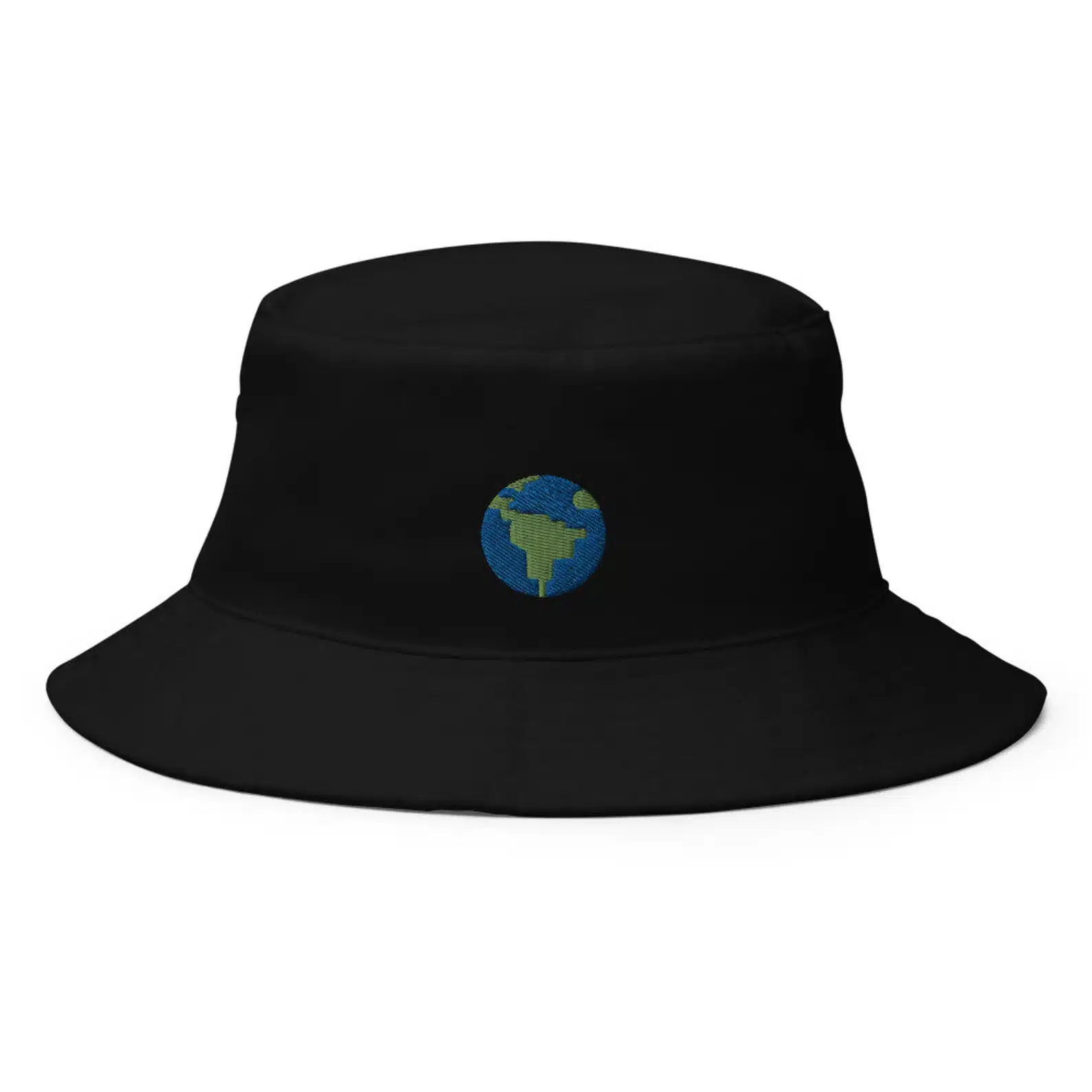 Planet Earth Embroidered Bucket Hat