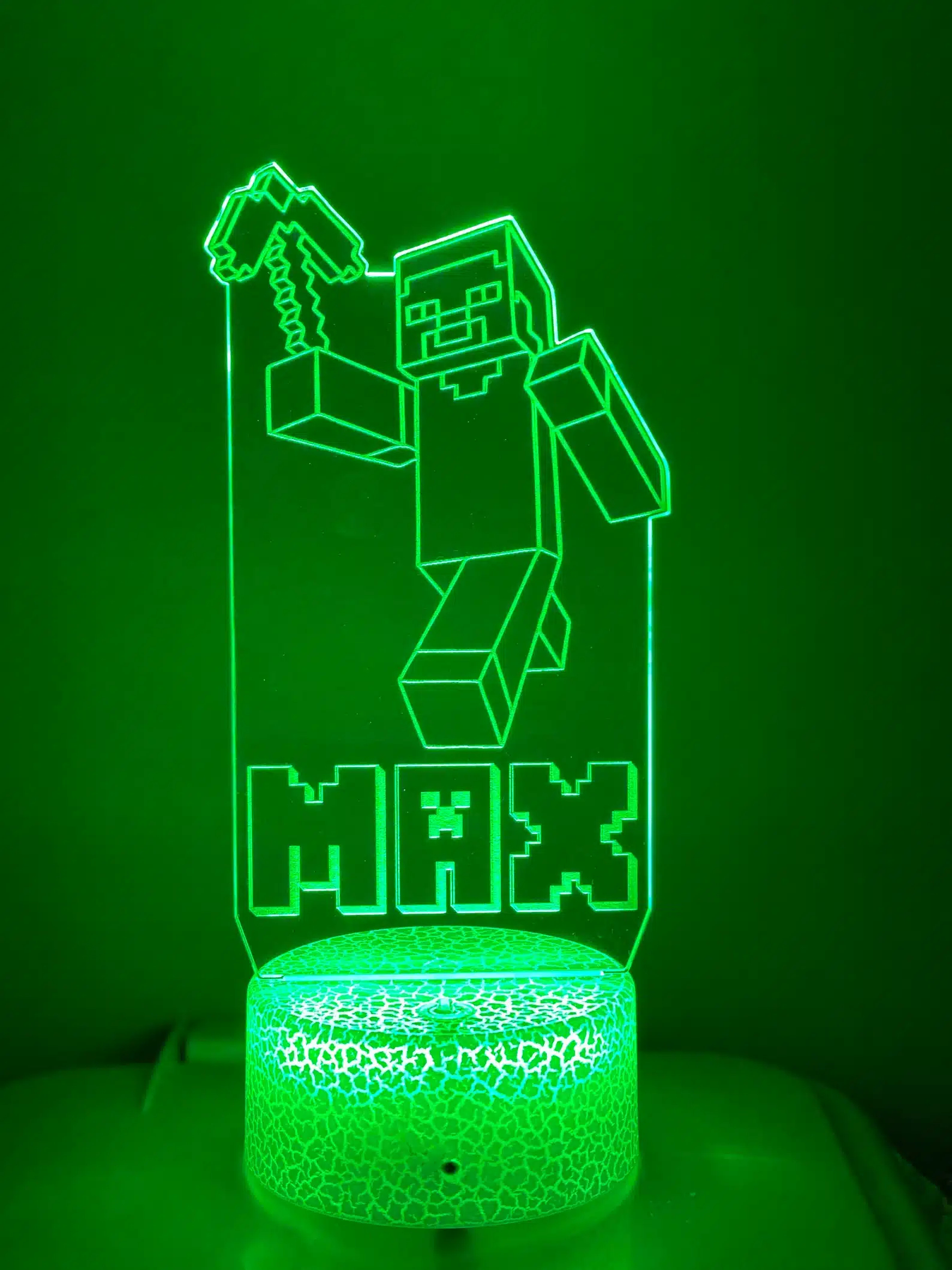 Steve Minecraft LED Acrylic Night Light