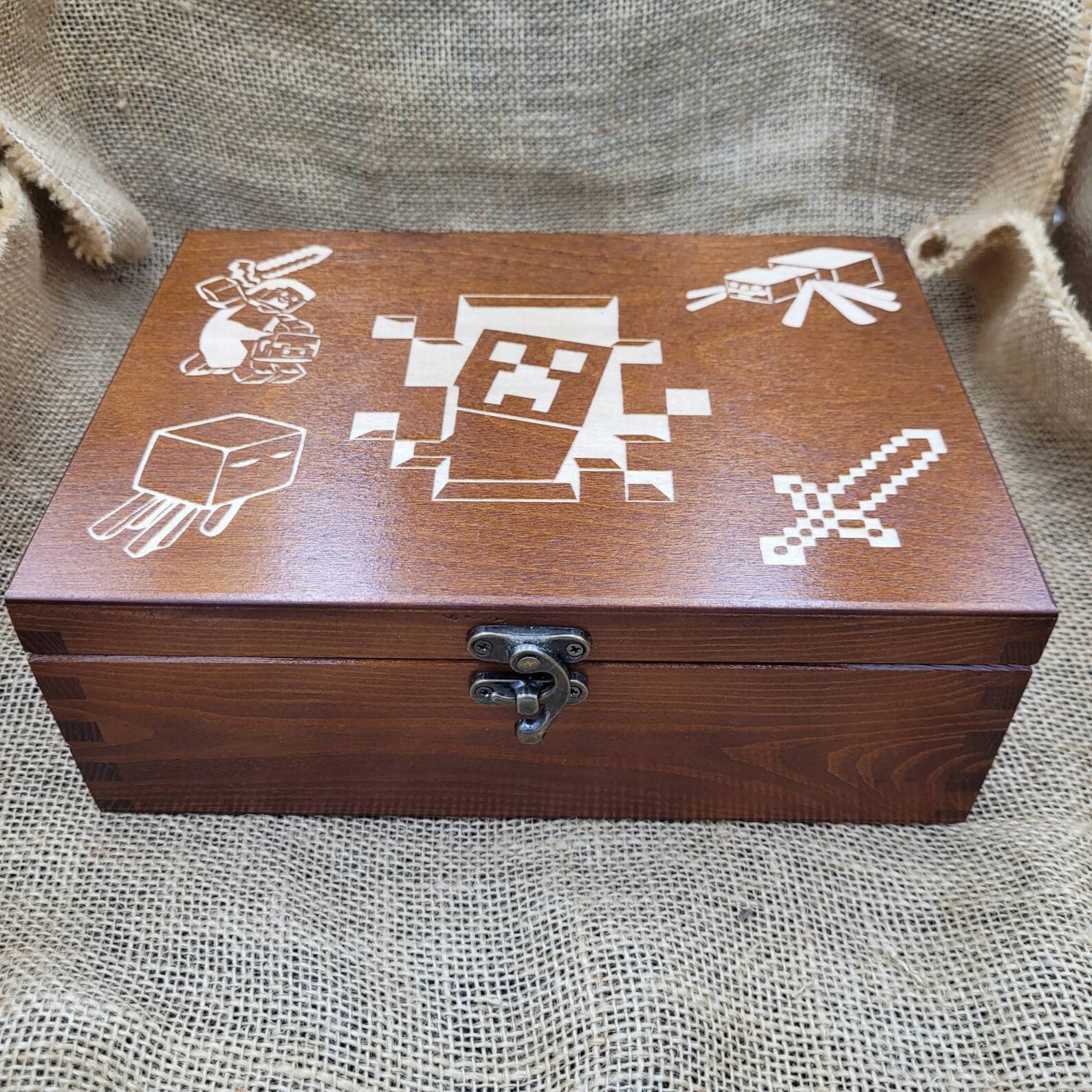 Minecraft Monsters Wooden Box
