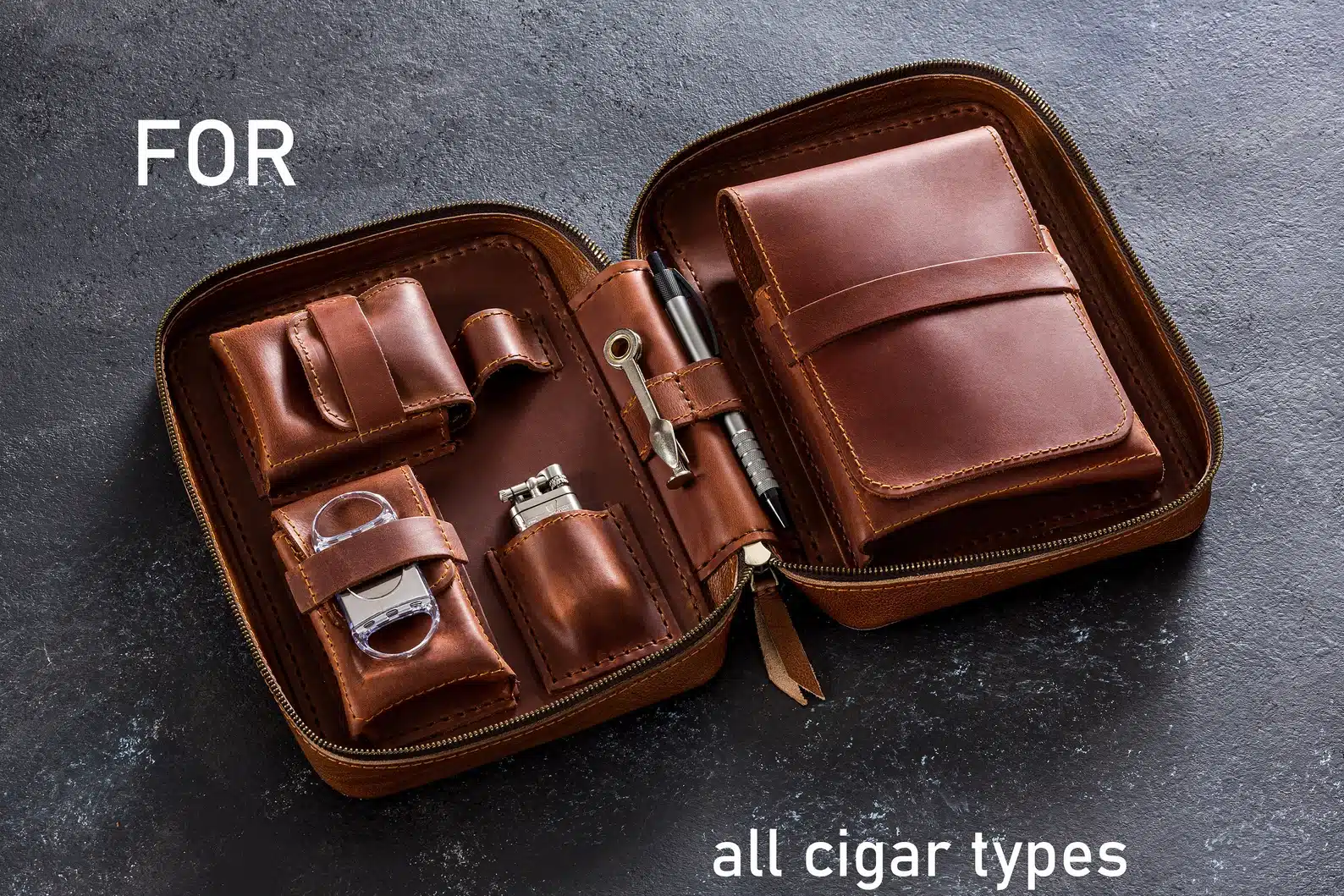 Travel Cigar Case Organizer