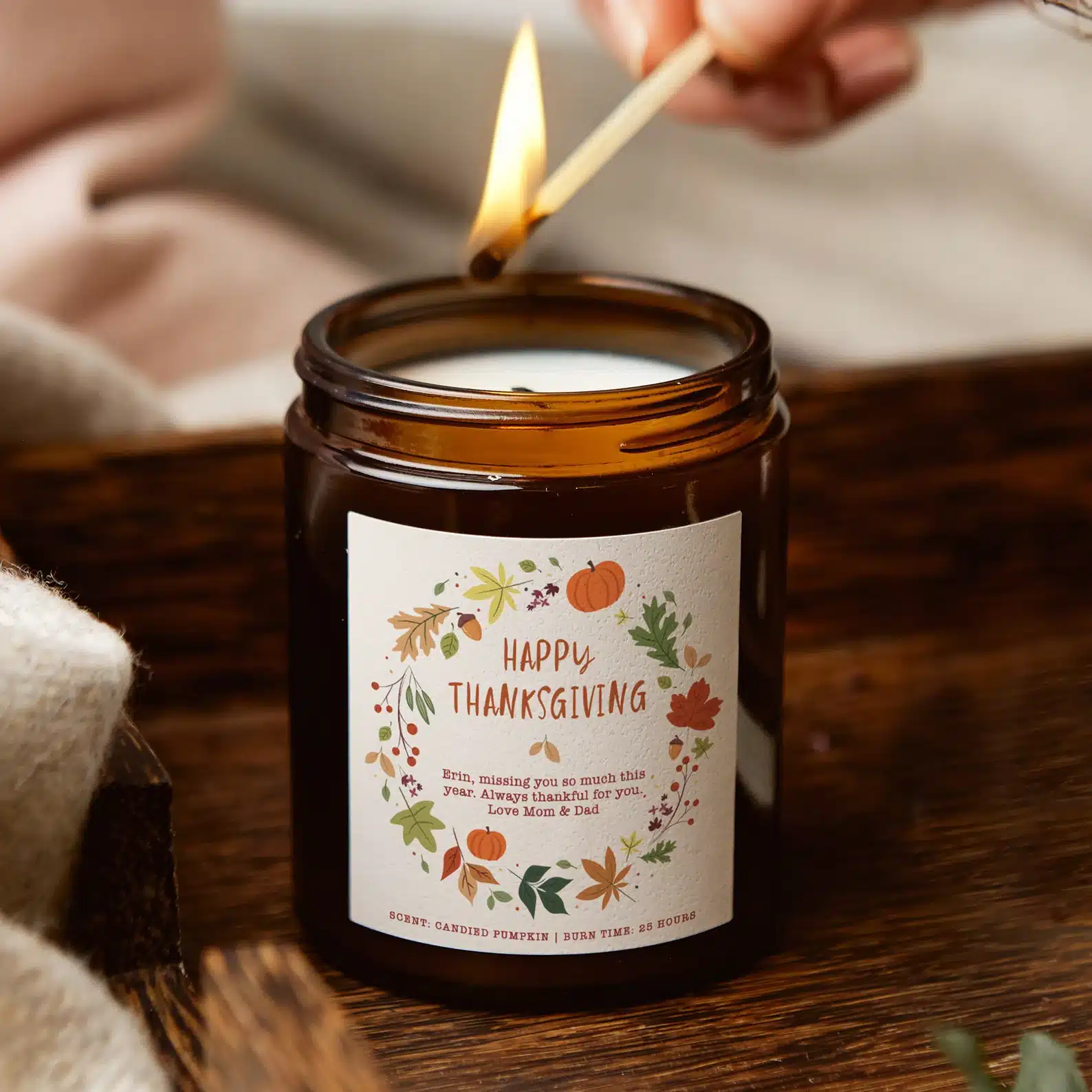 Thanksgiving Gift Soy Wax no Paraffin