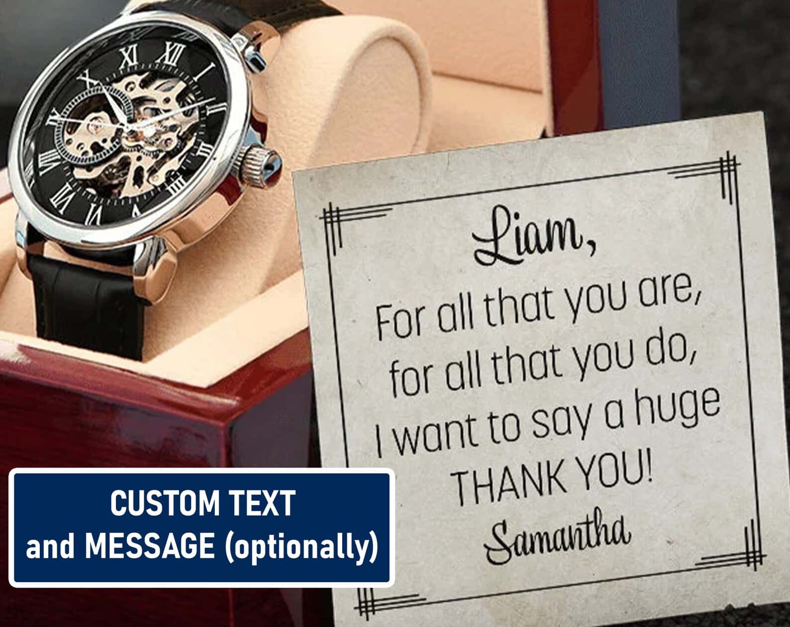 Personalized Thanks Gift for Man