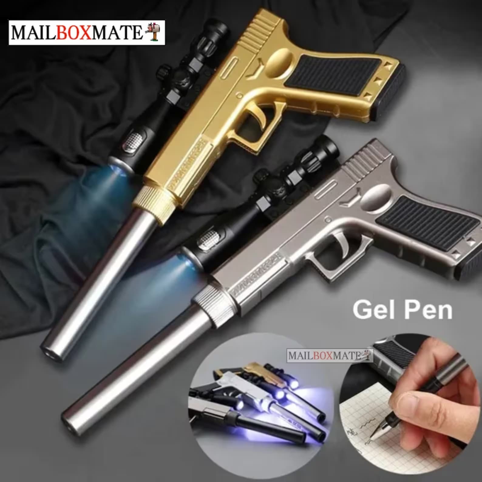 Fun Gel Pen With LED Light Gadget