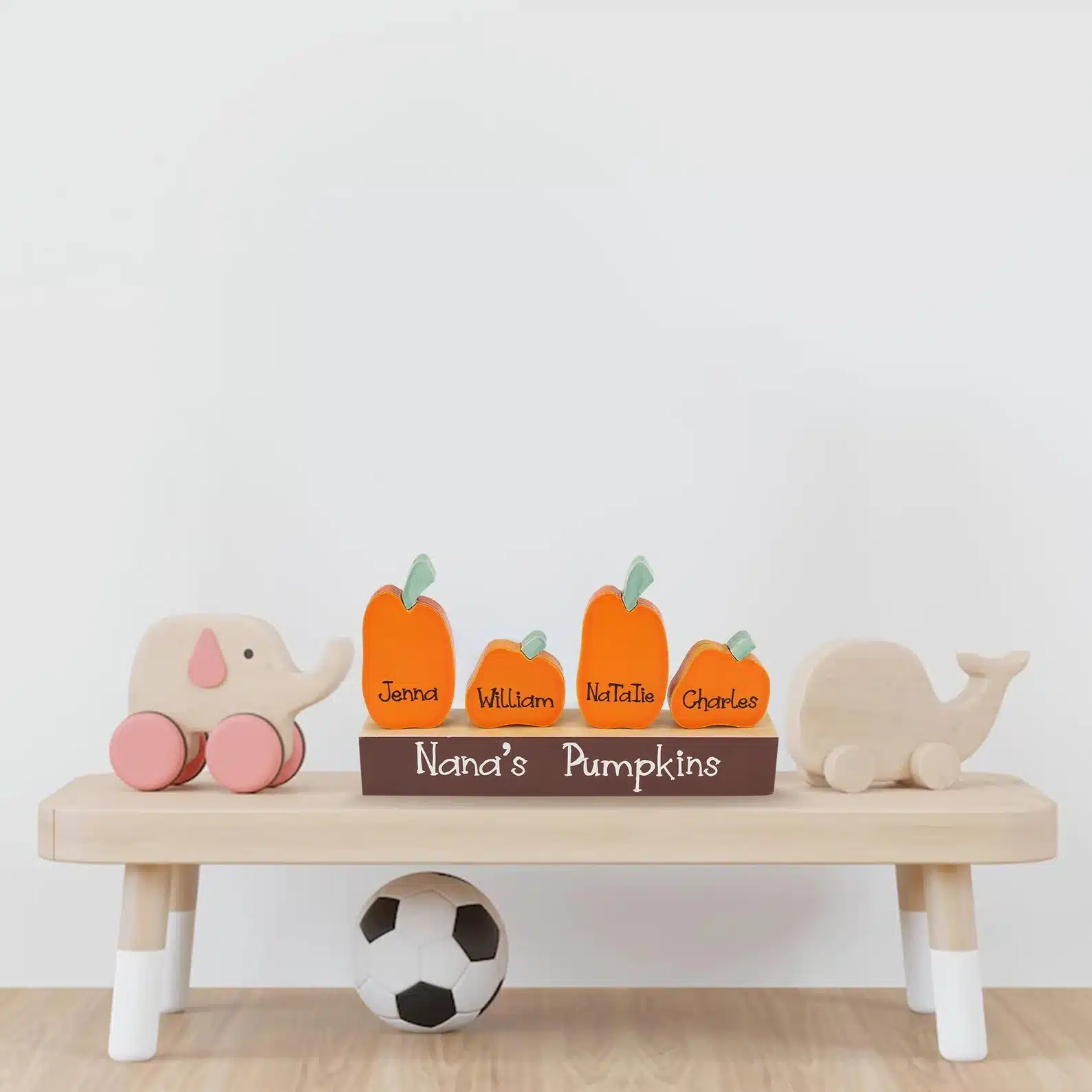 Personalized Pumpkin Block Set