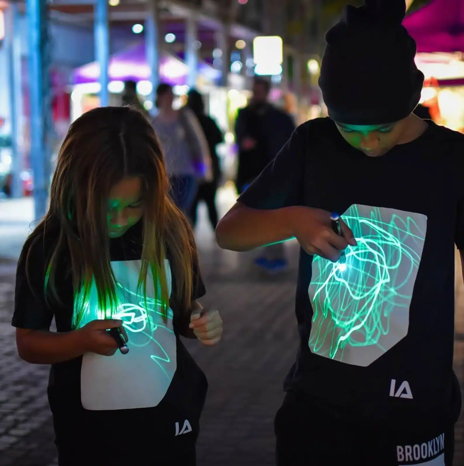 Interactive Green Glow T-shirt