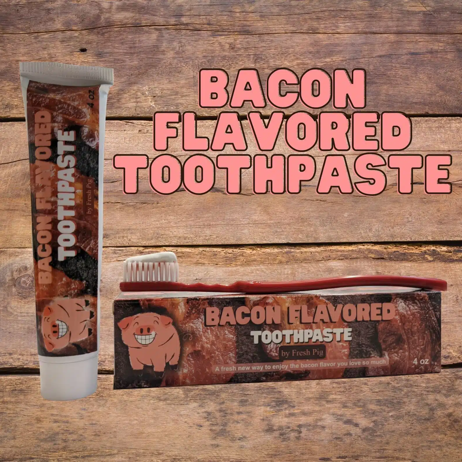 Funny Bacon Flavored Toothpaste