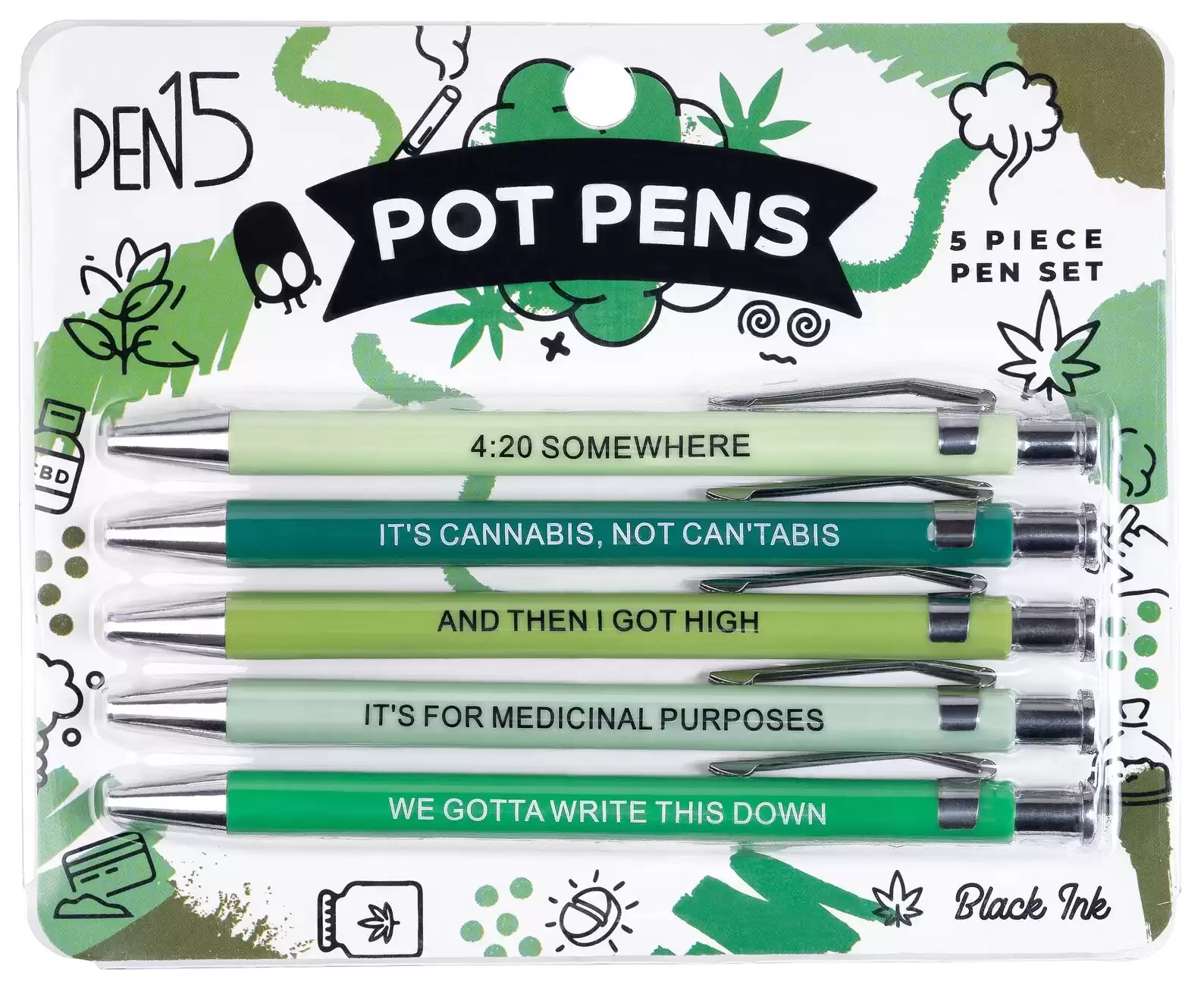 Pot Pens Funny Gag Gift