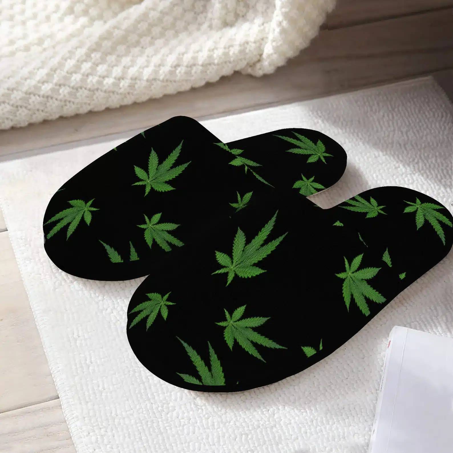 Marijuana Slippers Weed Shoes