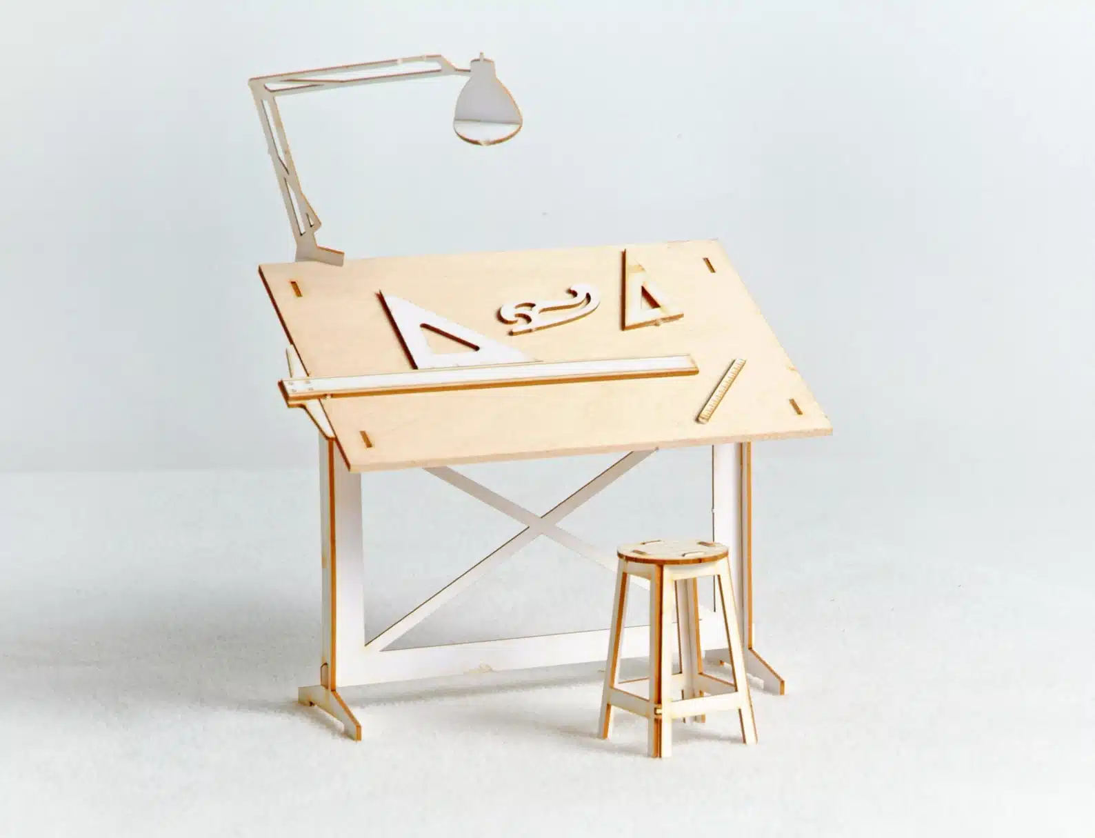 Miniature Drafting Table Model Kit