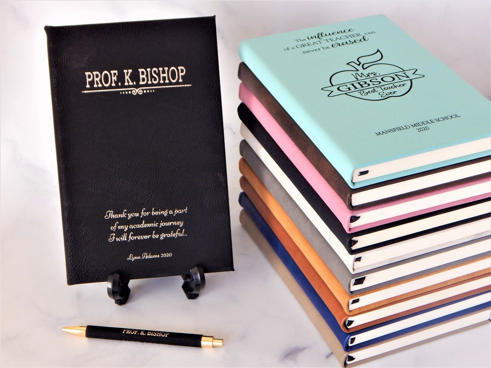 Engraved Leatherette Journal