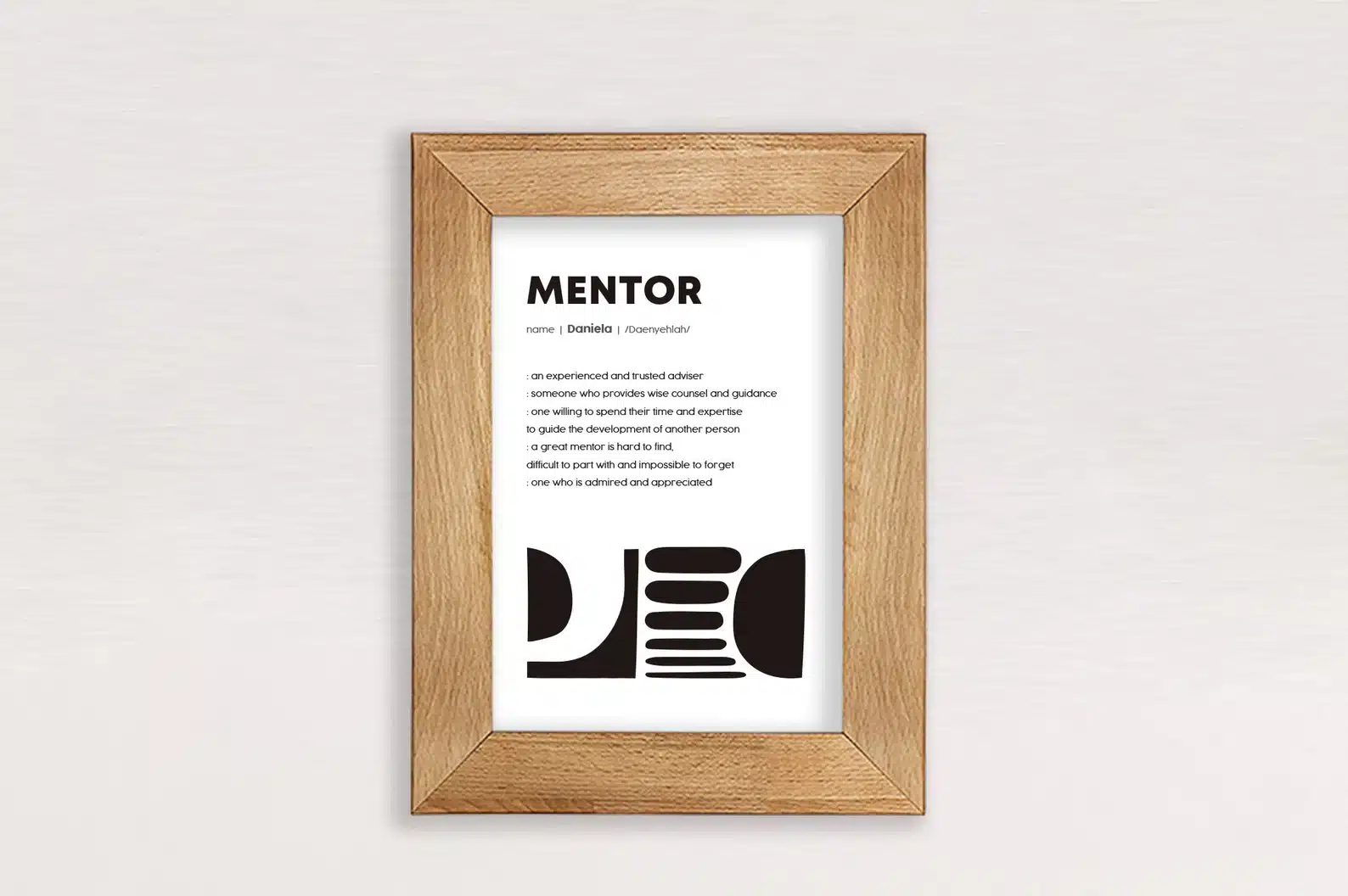 Custom Framed Poster for Mentor