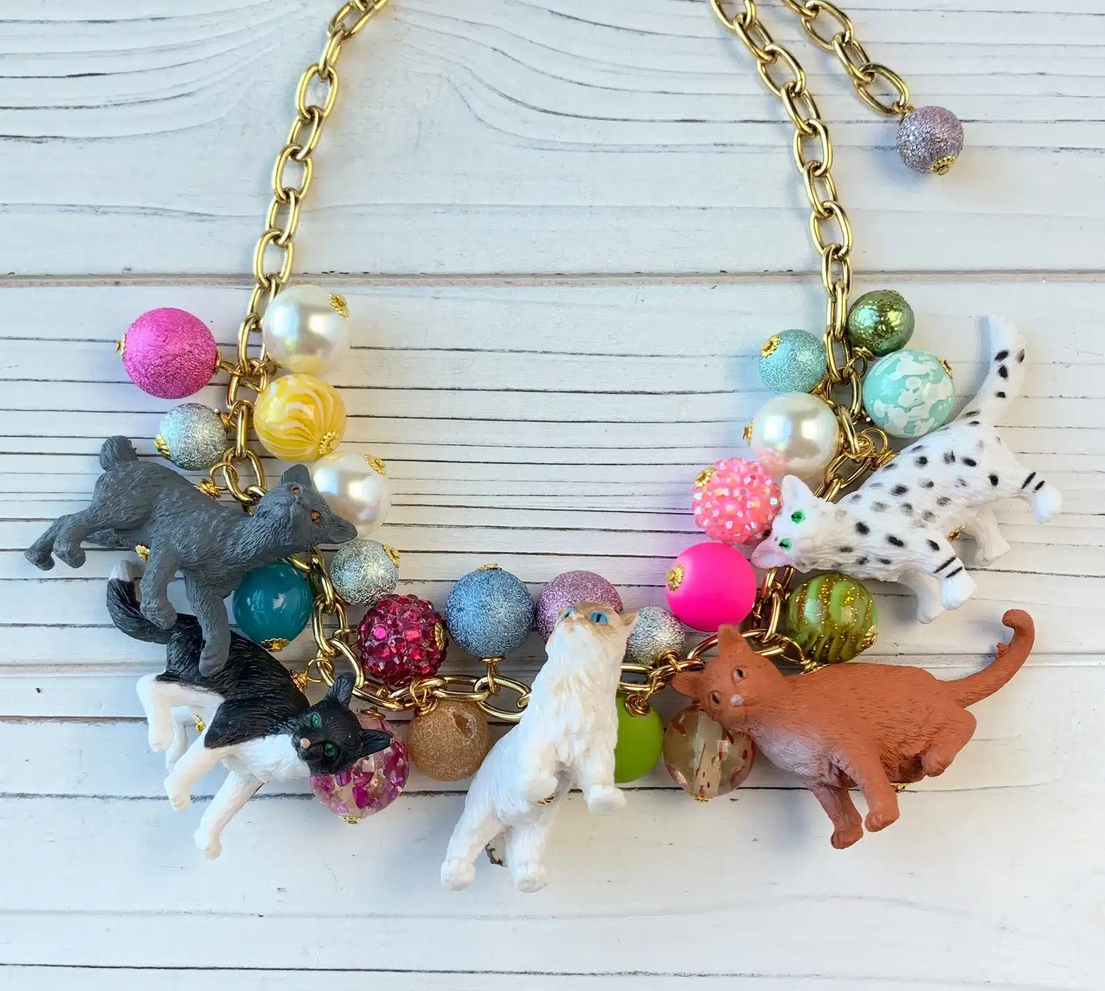 Must Love Cats Charm Necklace