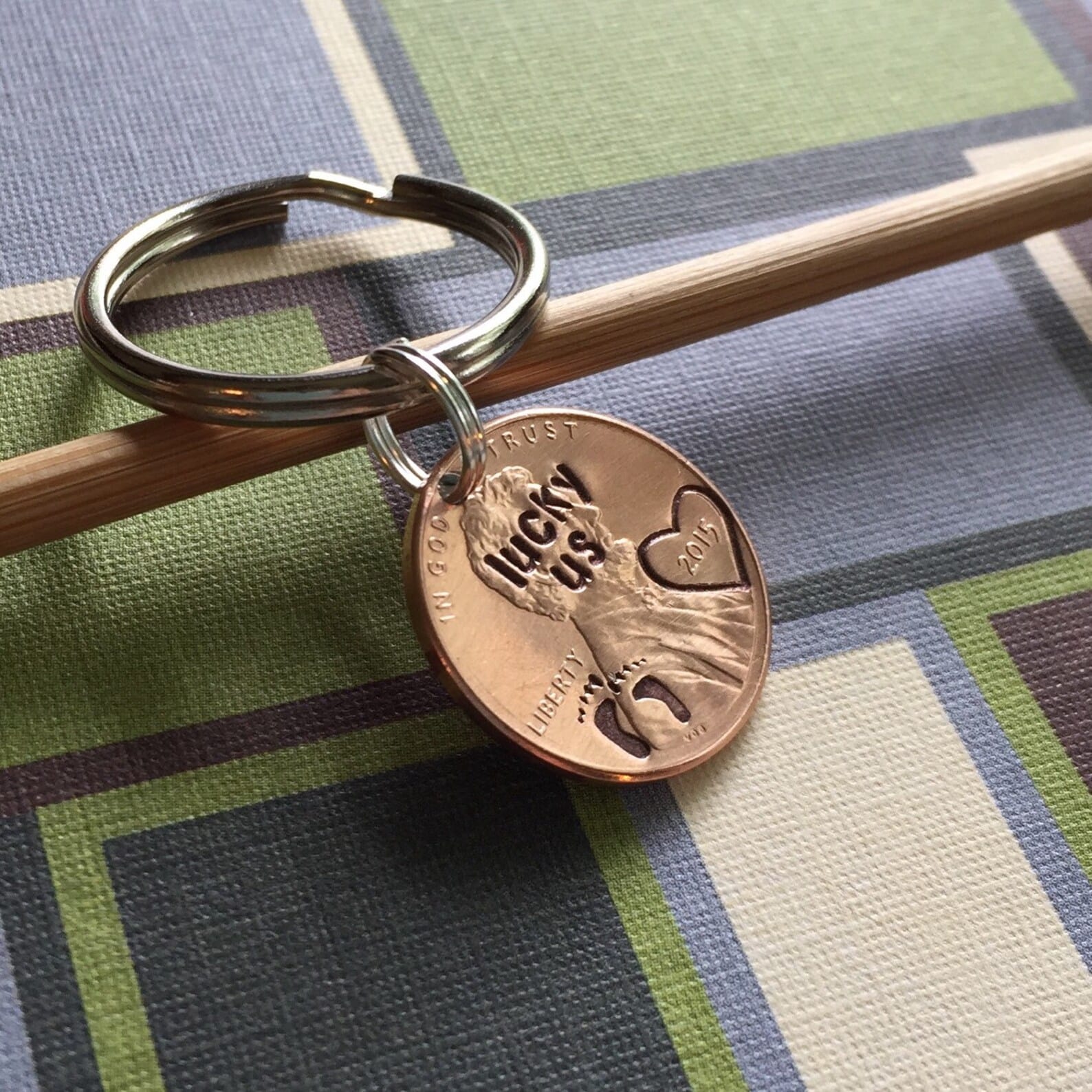 Lucky Us Hand Stamped Penny