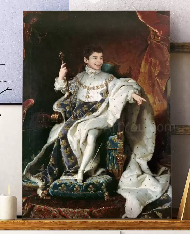 Personalized Portrait of Louis XV