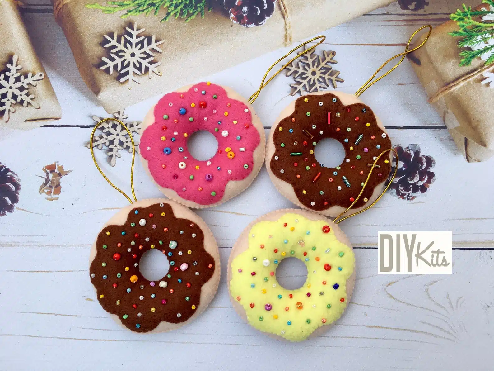 DIY Kit Donut Ornament