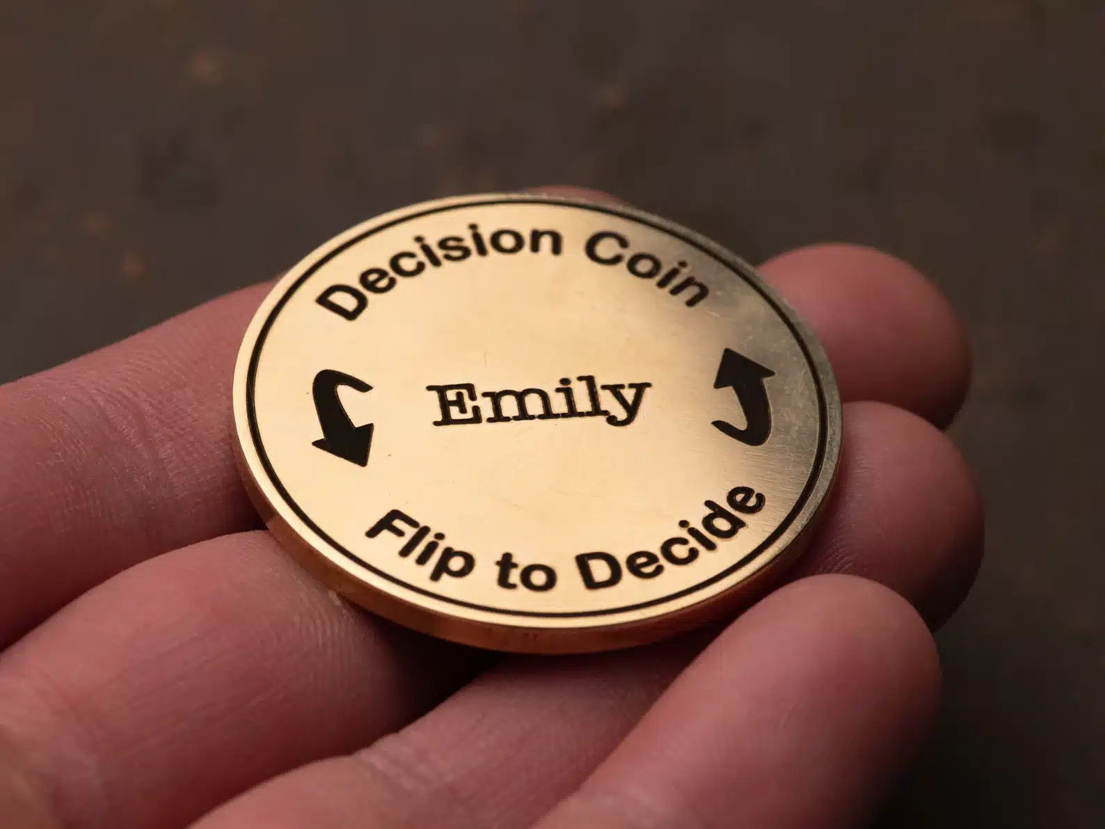 Decision Coin Custom Brass Coin