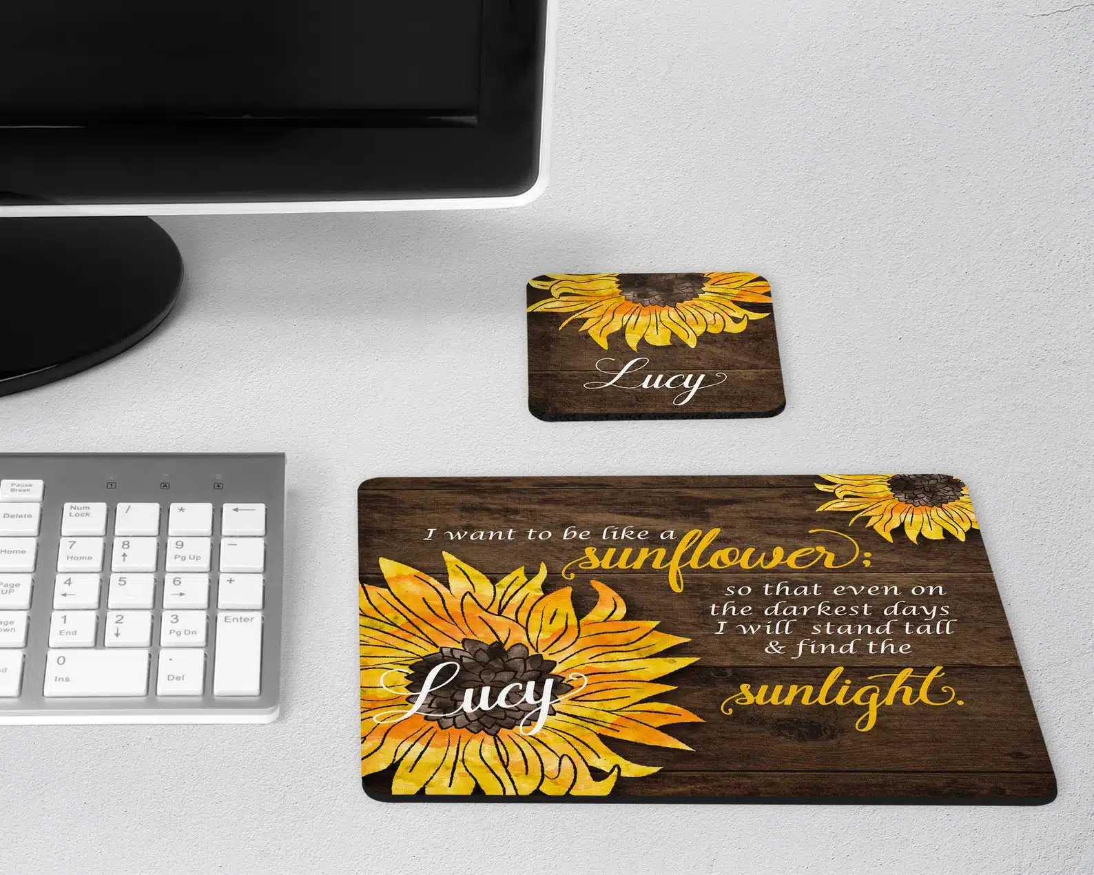 Sunflower 2 Piece Desk Set