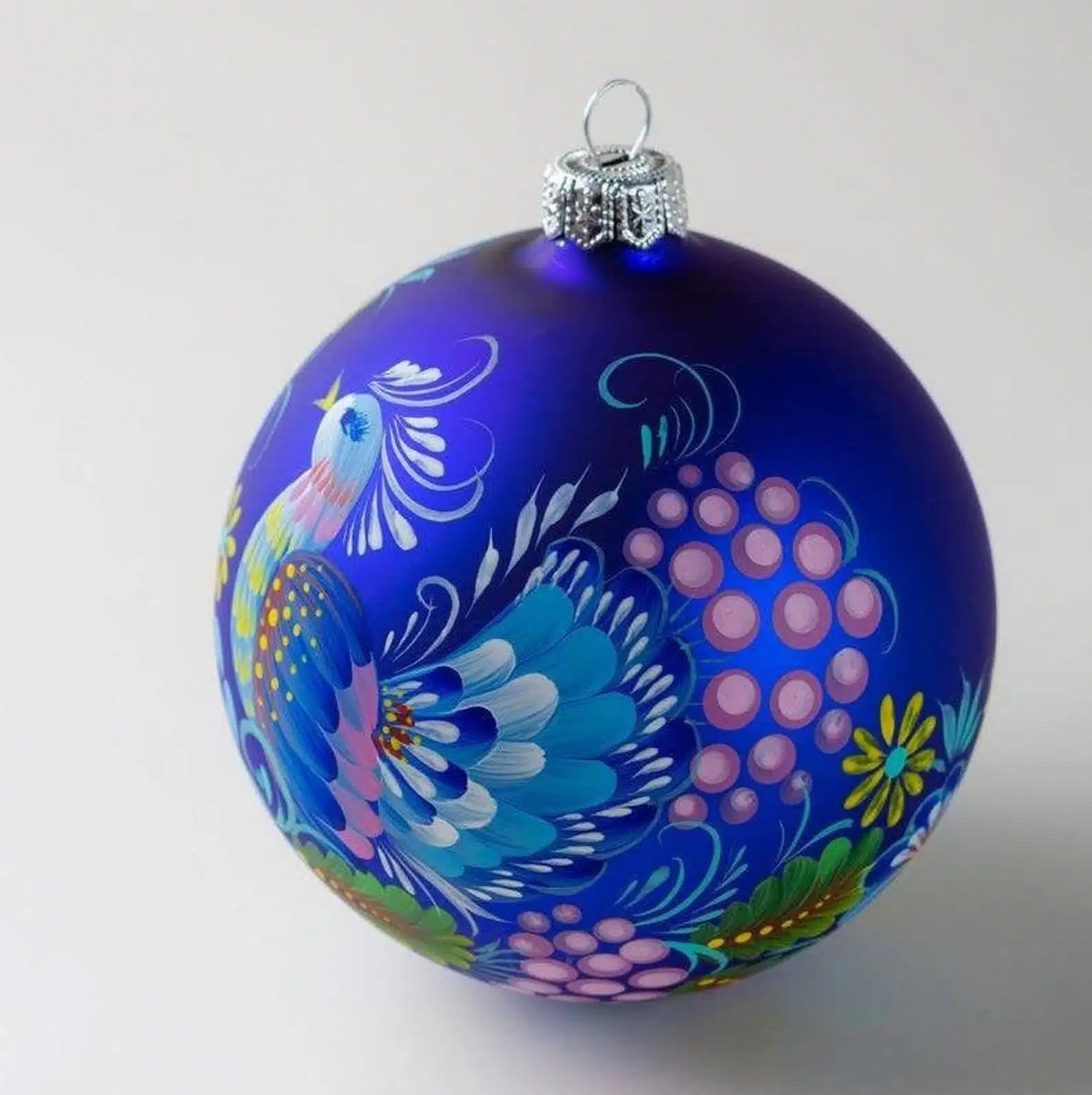 Blue Peacock Ornament