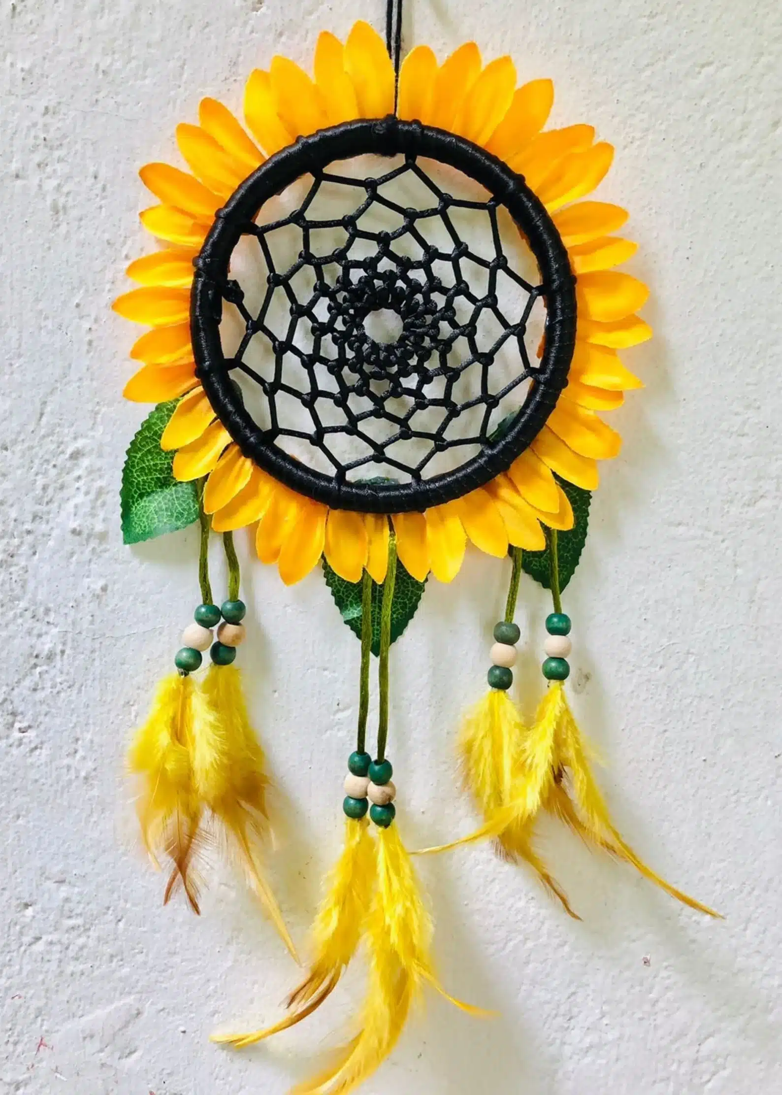 Handmade Sunflower Dreamcatcher