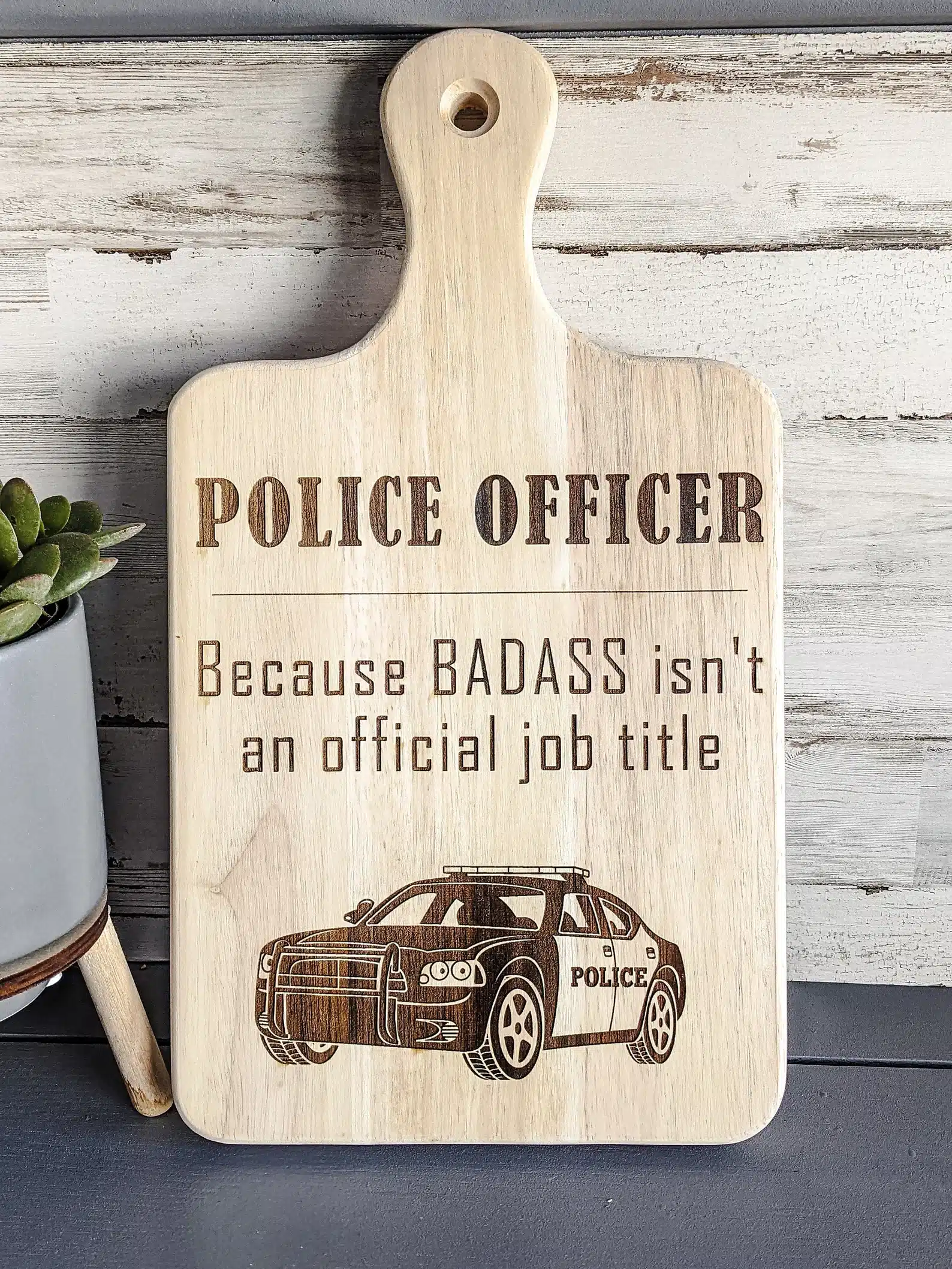 Police Officer Cutting Board