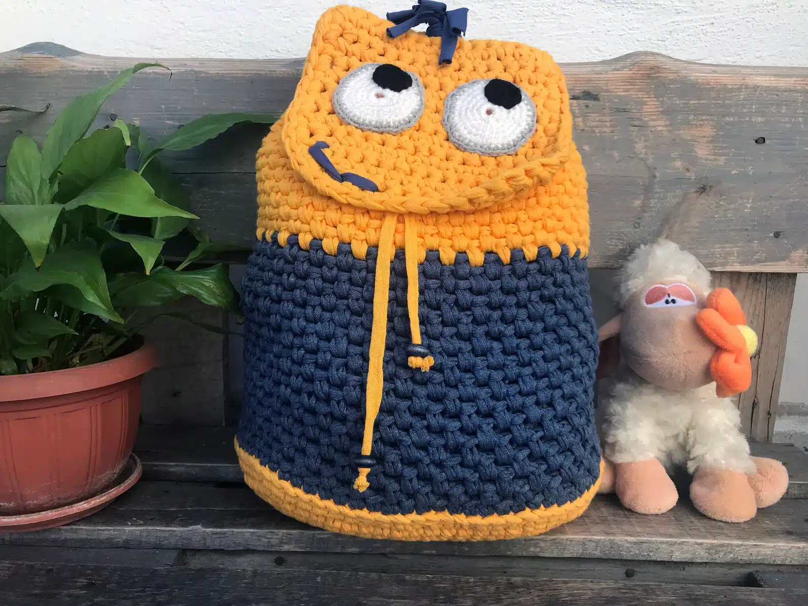 Crochet Minion Backpack