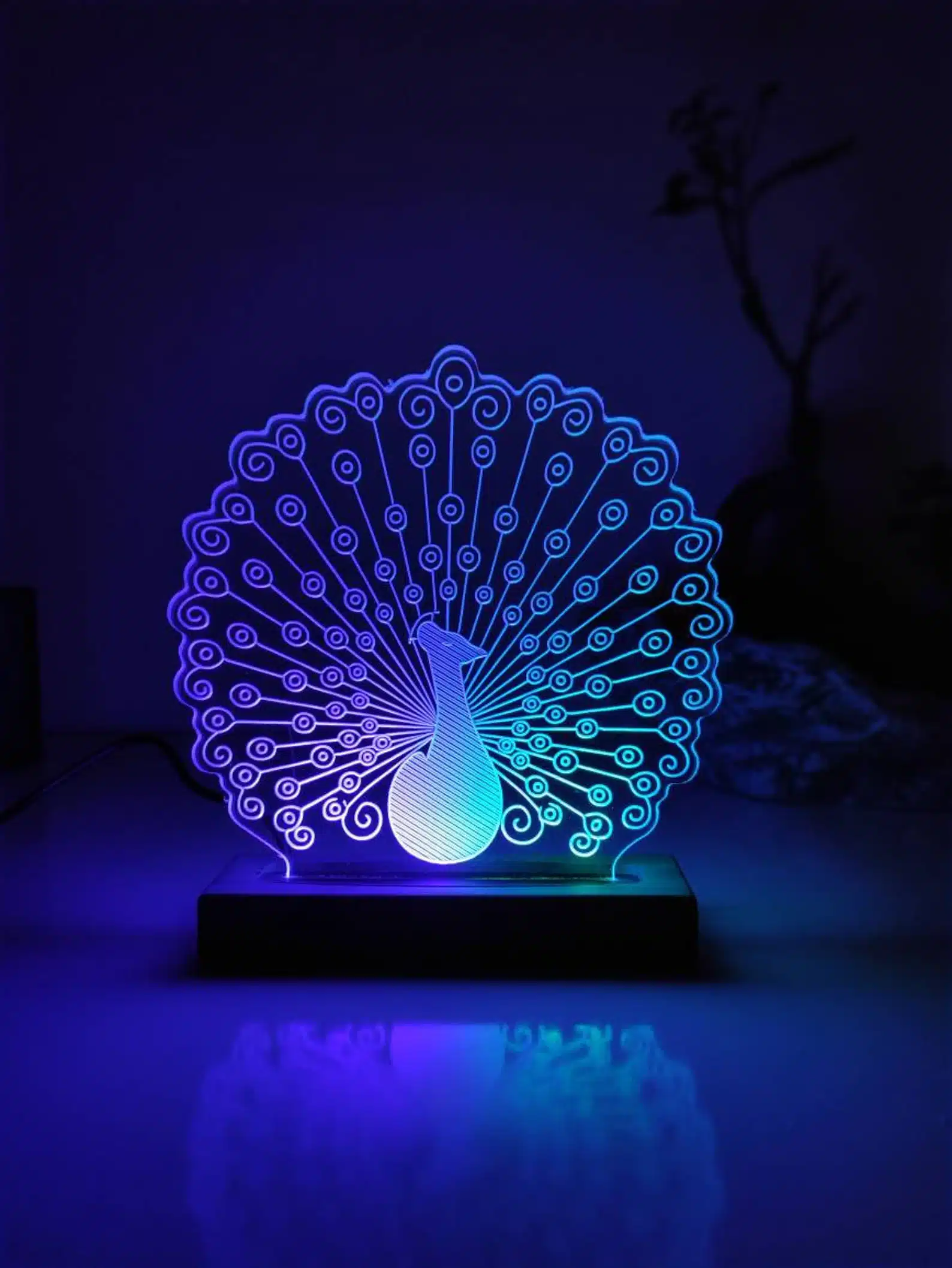 Peacock Night Lamp