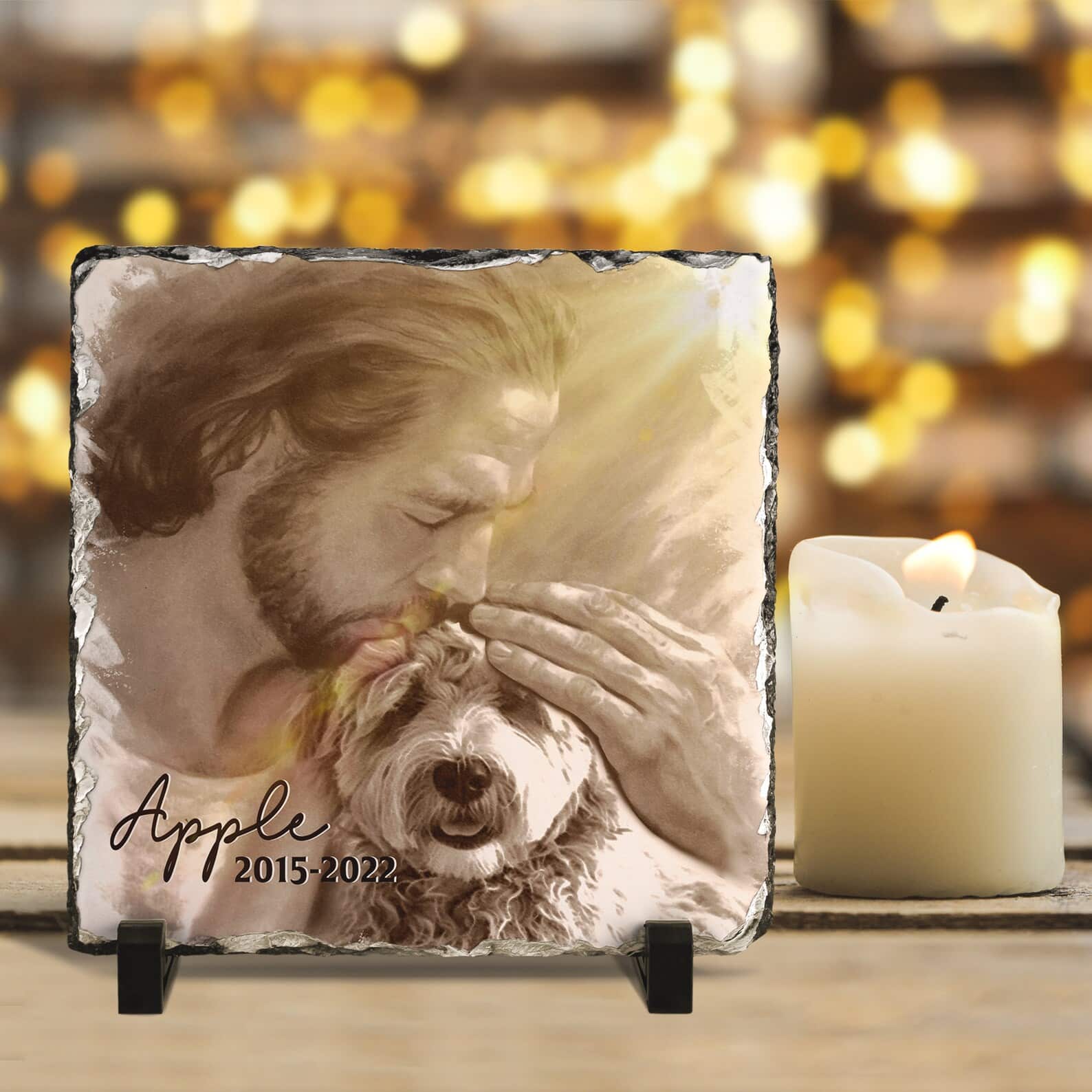Jesus Hugging My Dog