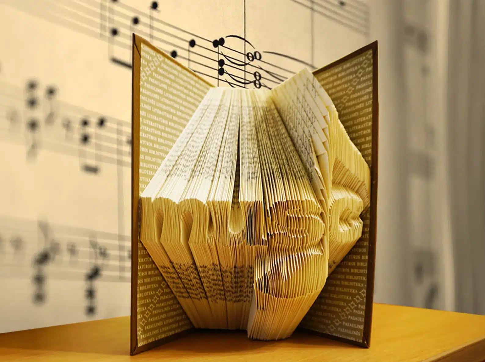 Folded Book Art Music Teacher