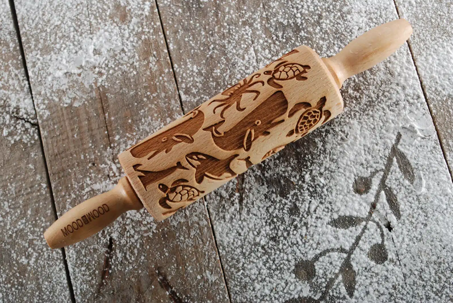 Mini Embossing Rolling Pin for Cookies
