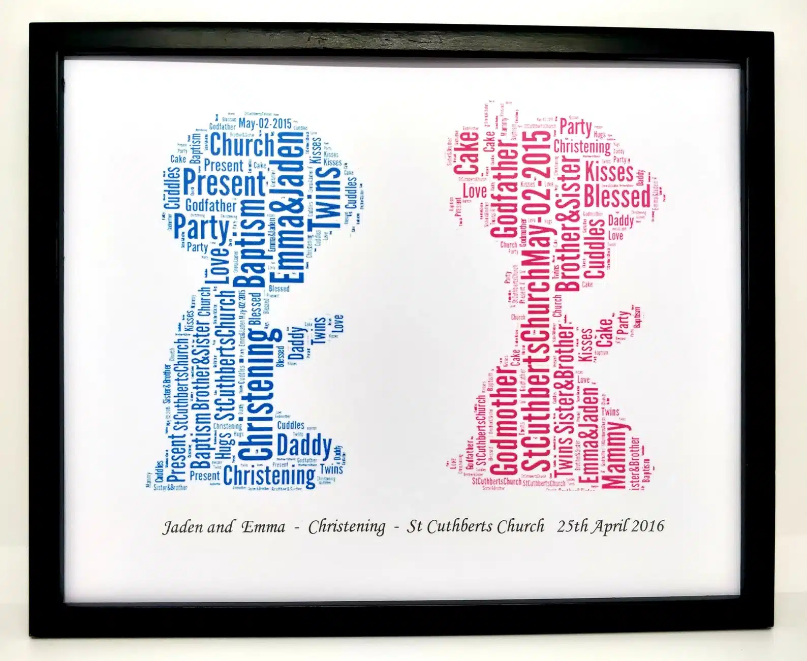 New Personalized Christening Print
