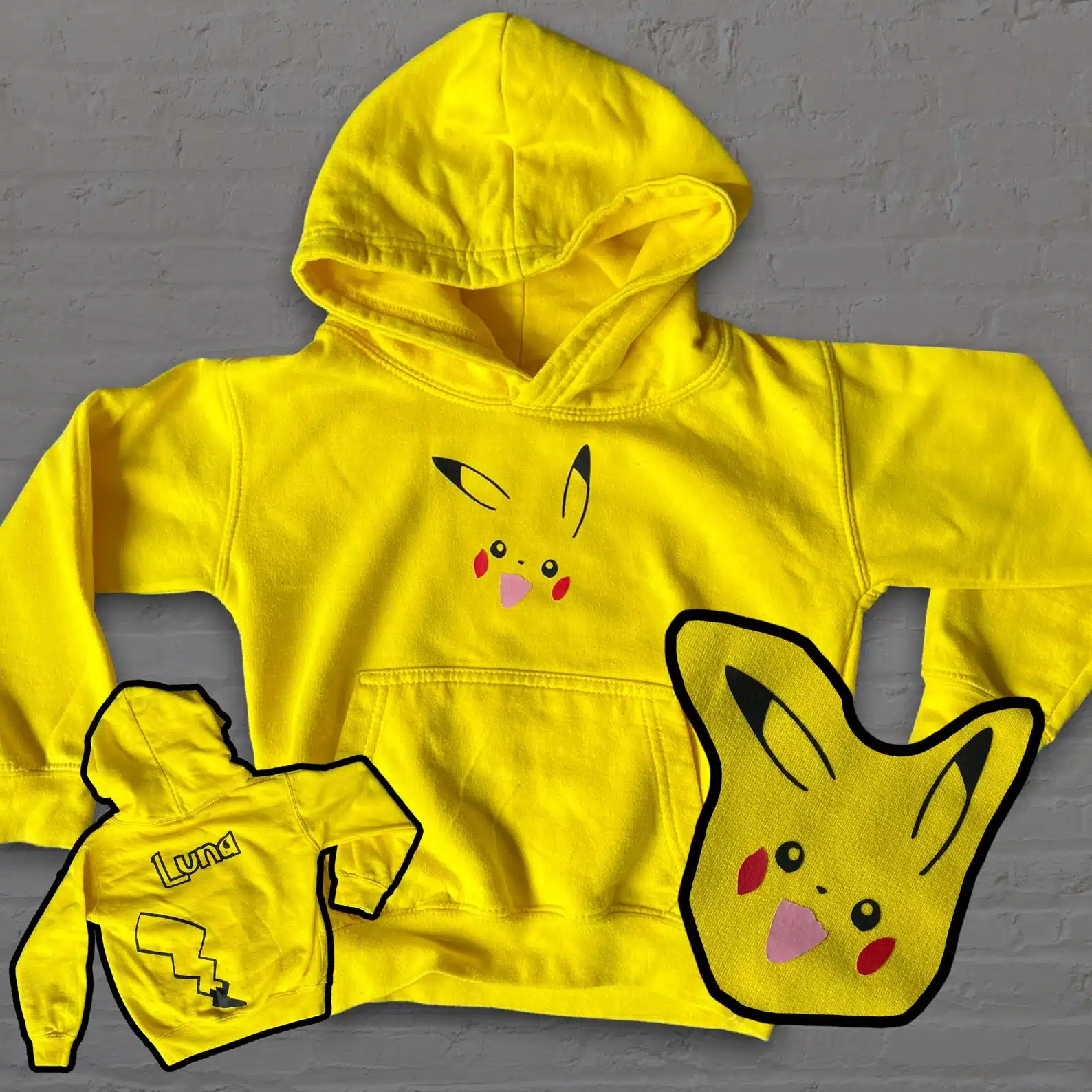 Pikachu Inspired Kids Hoodie